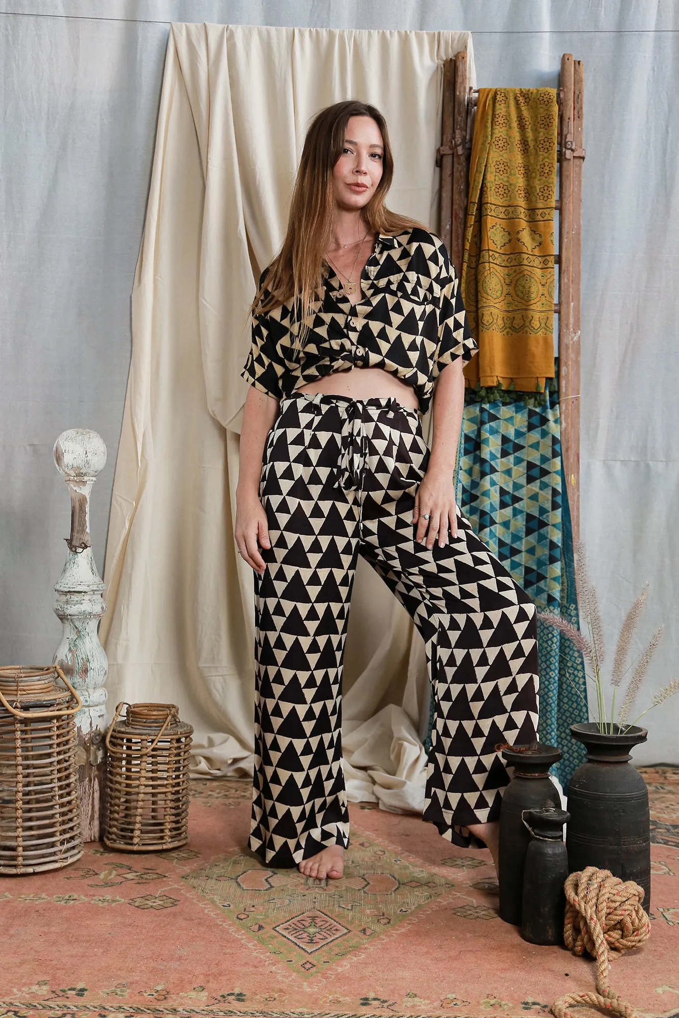 Ajrakh Tie Pants sold by Anjelms product image thumbnail 4