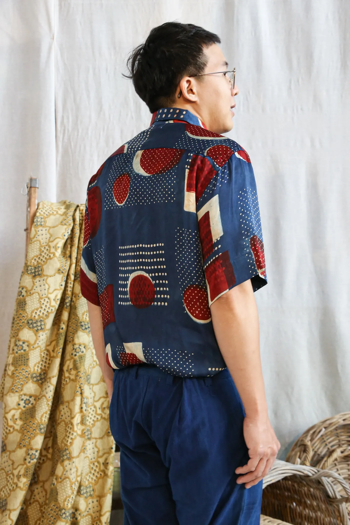 Ajrakh Short Sleeve Unisex Shirt sold by Anjelms product image thumbnail 4