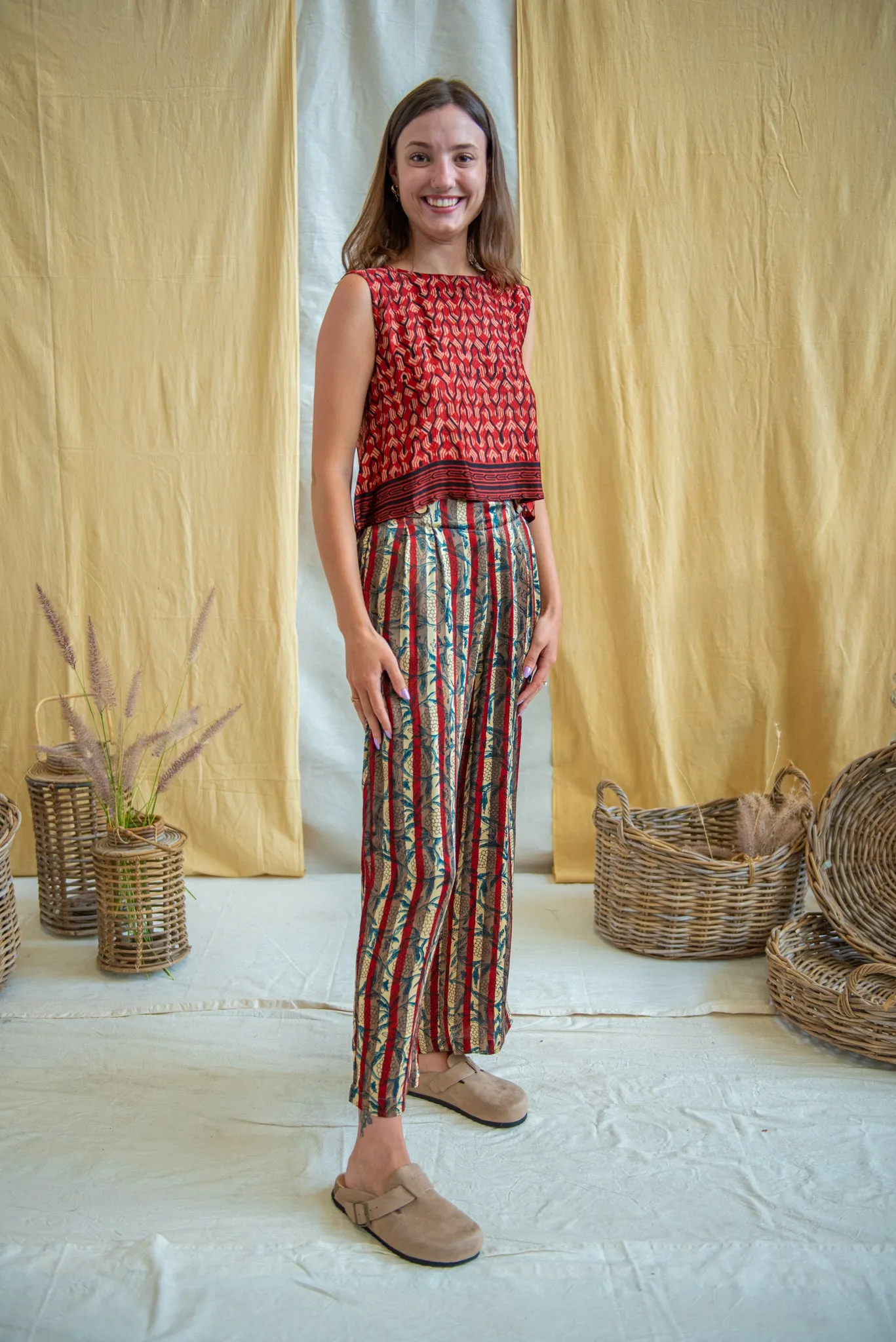 Ajrakh Shell Top sold by Anjelms