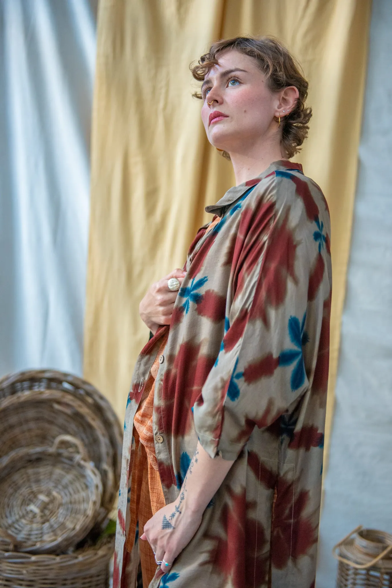 Clamp Dyed Oversized Shirt sold by Anjelms product image thumbnail 4