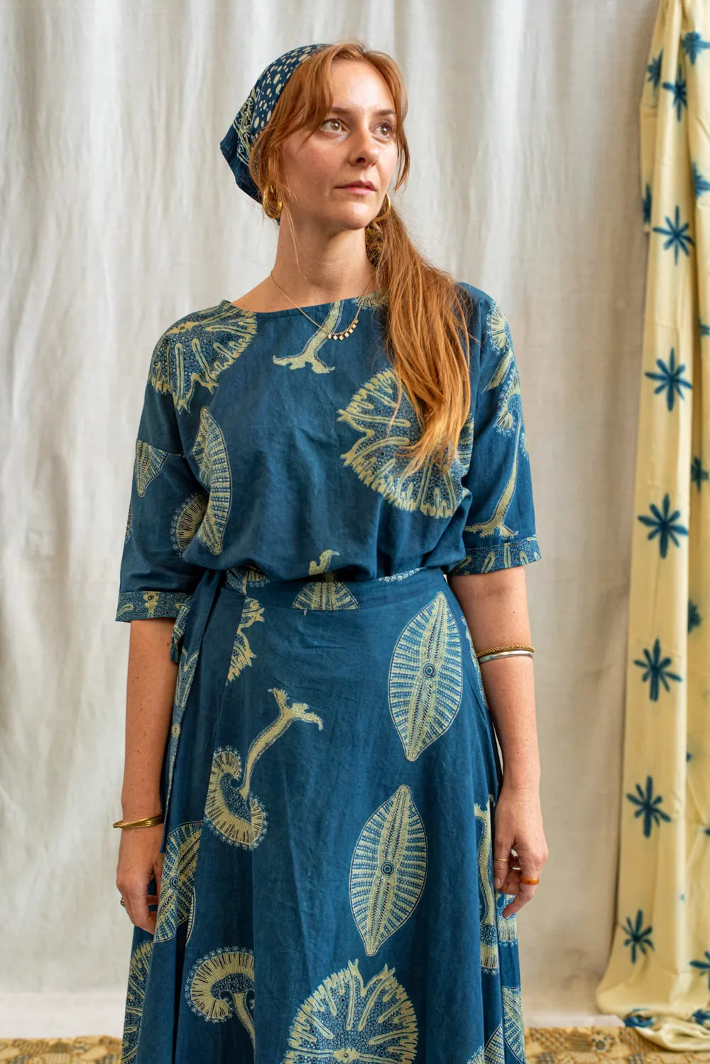 Ajrakh Cotton Half Sleeve Top sold by Anjelms product image thumbnail 4