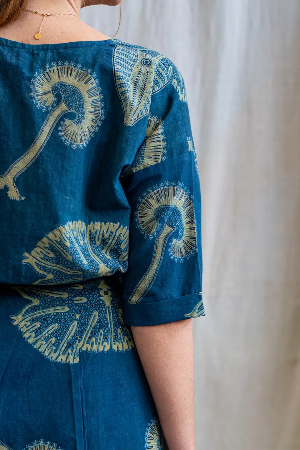 Ajrakh Cotton Half Sleeve Top sold by Anjelms product image thumbnail 5