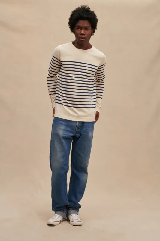 Le Minor Mariniere with Side Slits D69 Base/Ecru sold by Anjelms