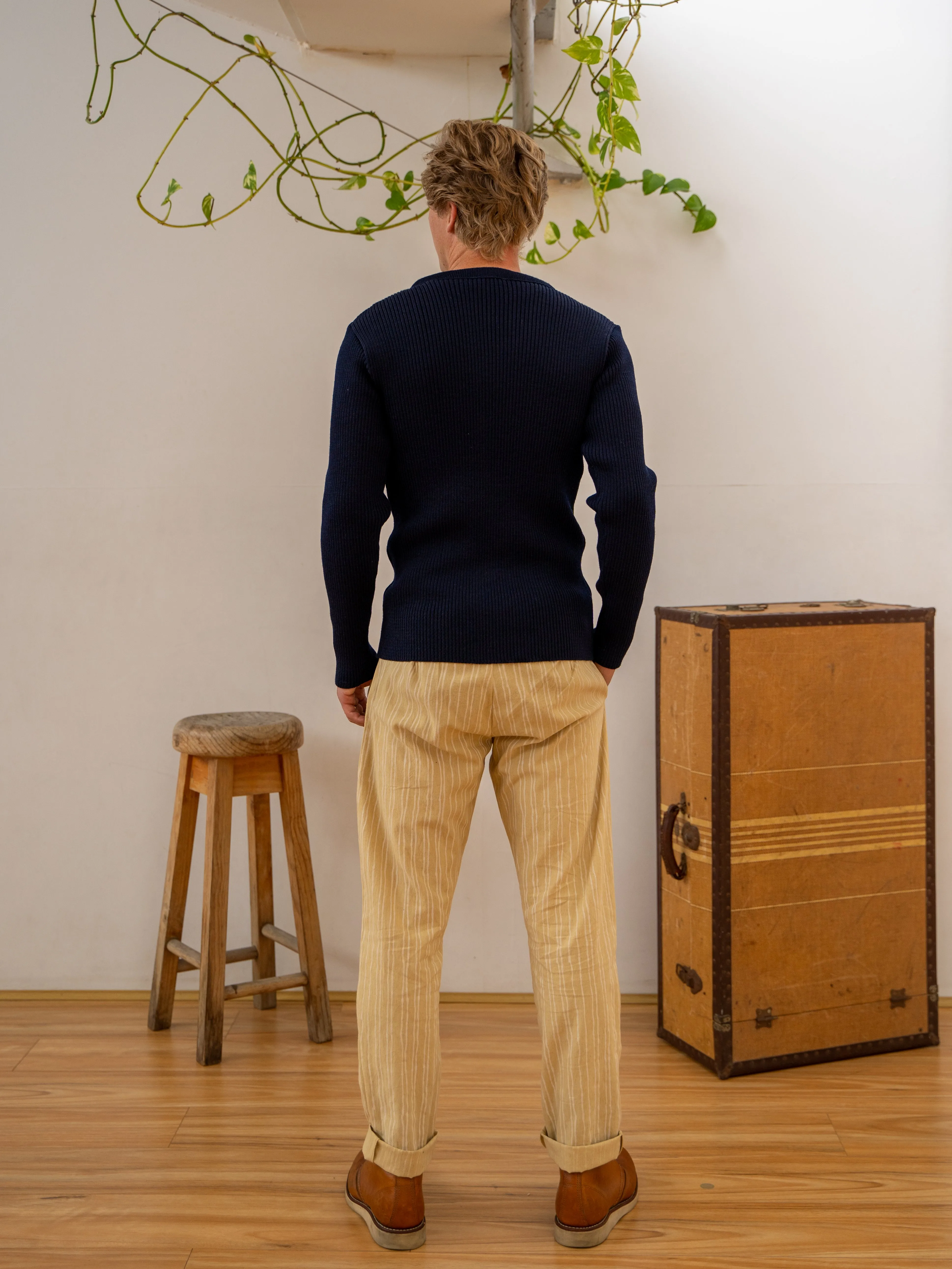 Army Wool Sweater – Navy sold by Anjelms product image thumbnail 5