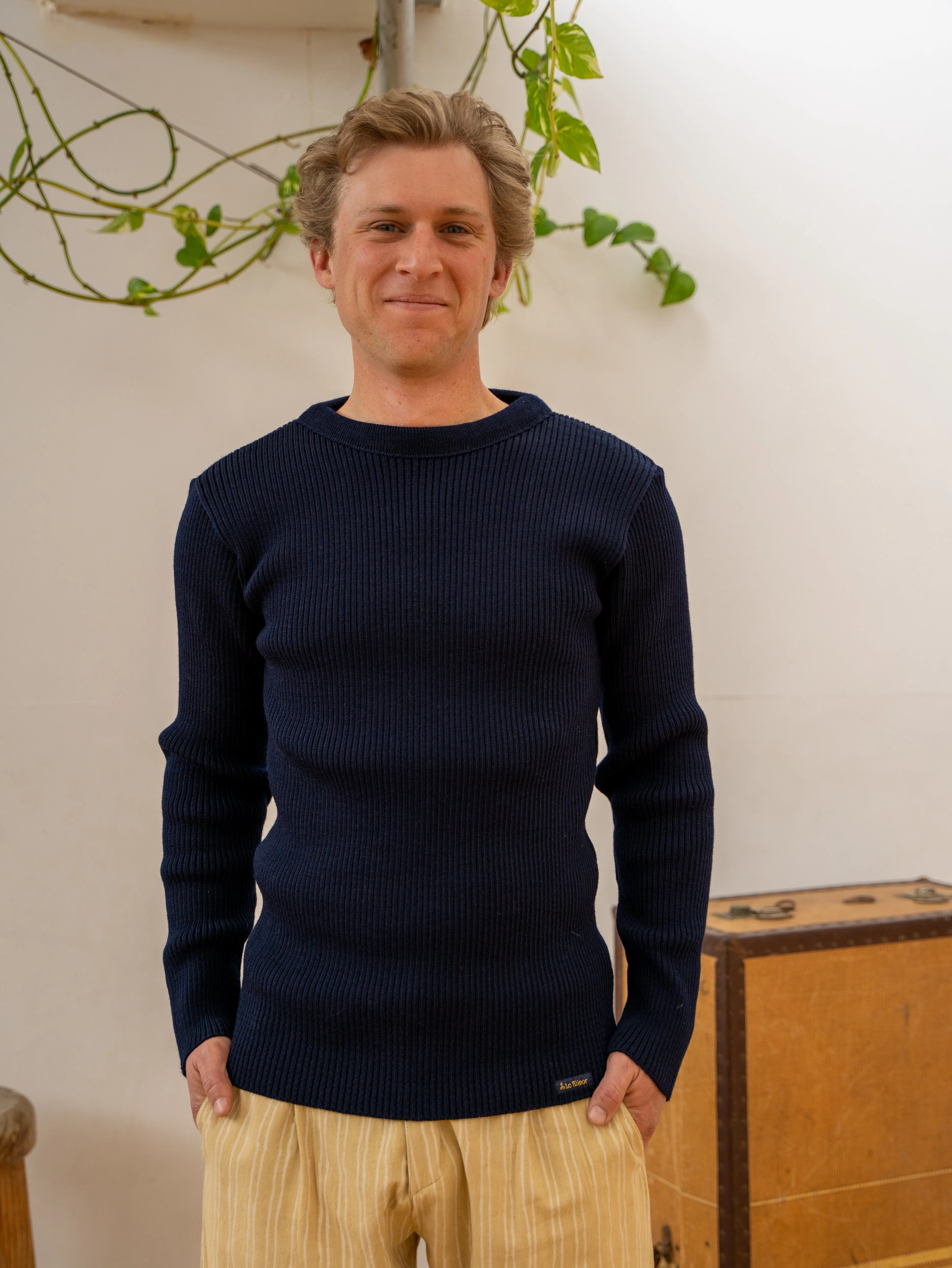 Army Wool Sweater – Navy sold by Anjelms product image thumbnail 2