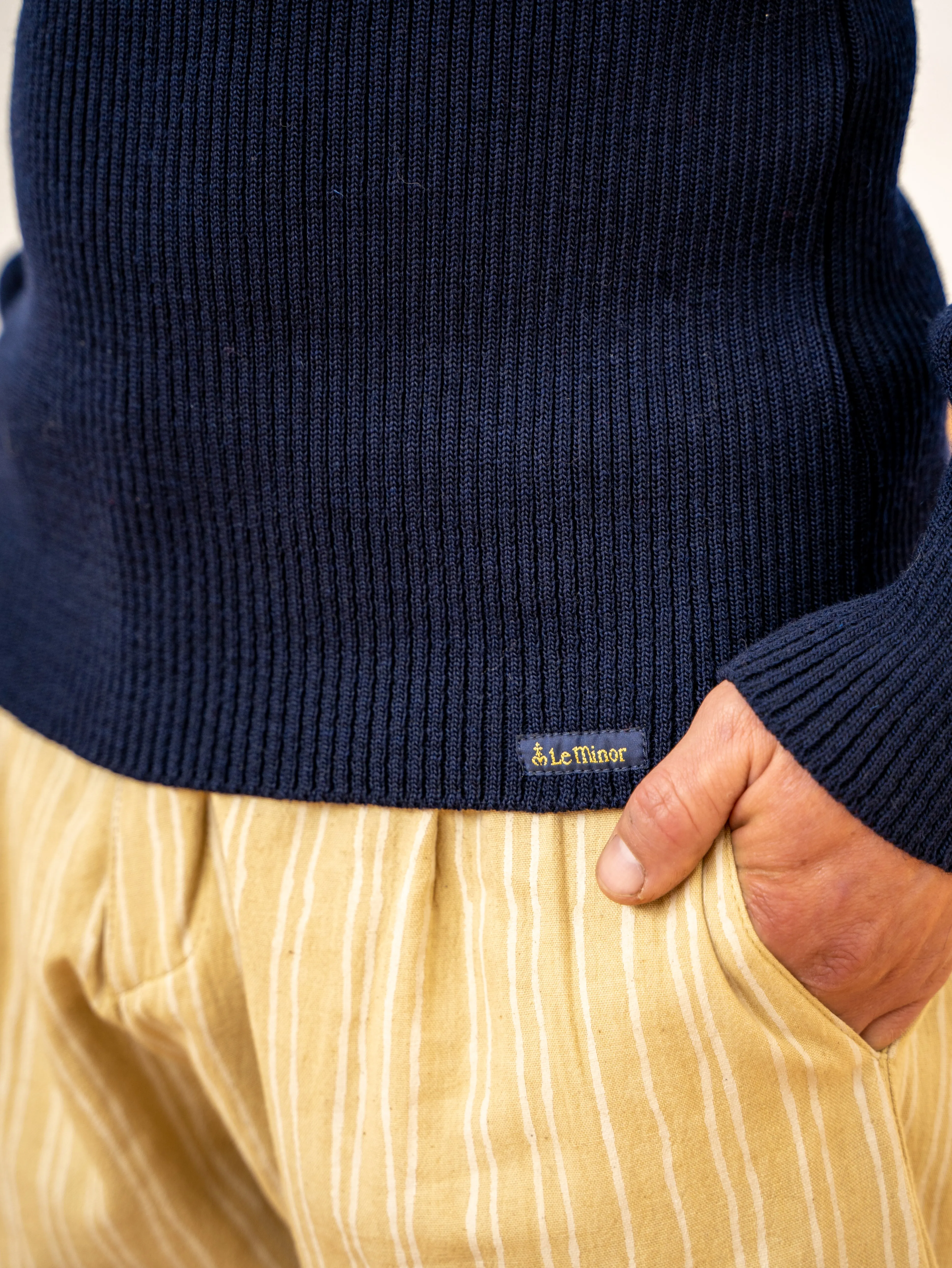 Army Wool Sweater – Navy sold by Anjelms product image thumbnail 4
