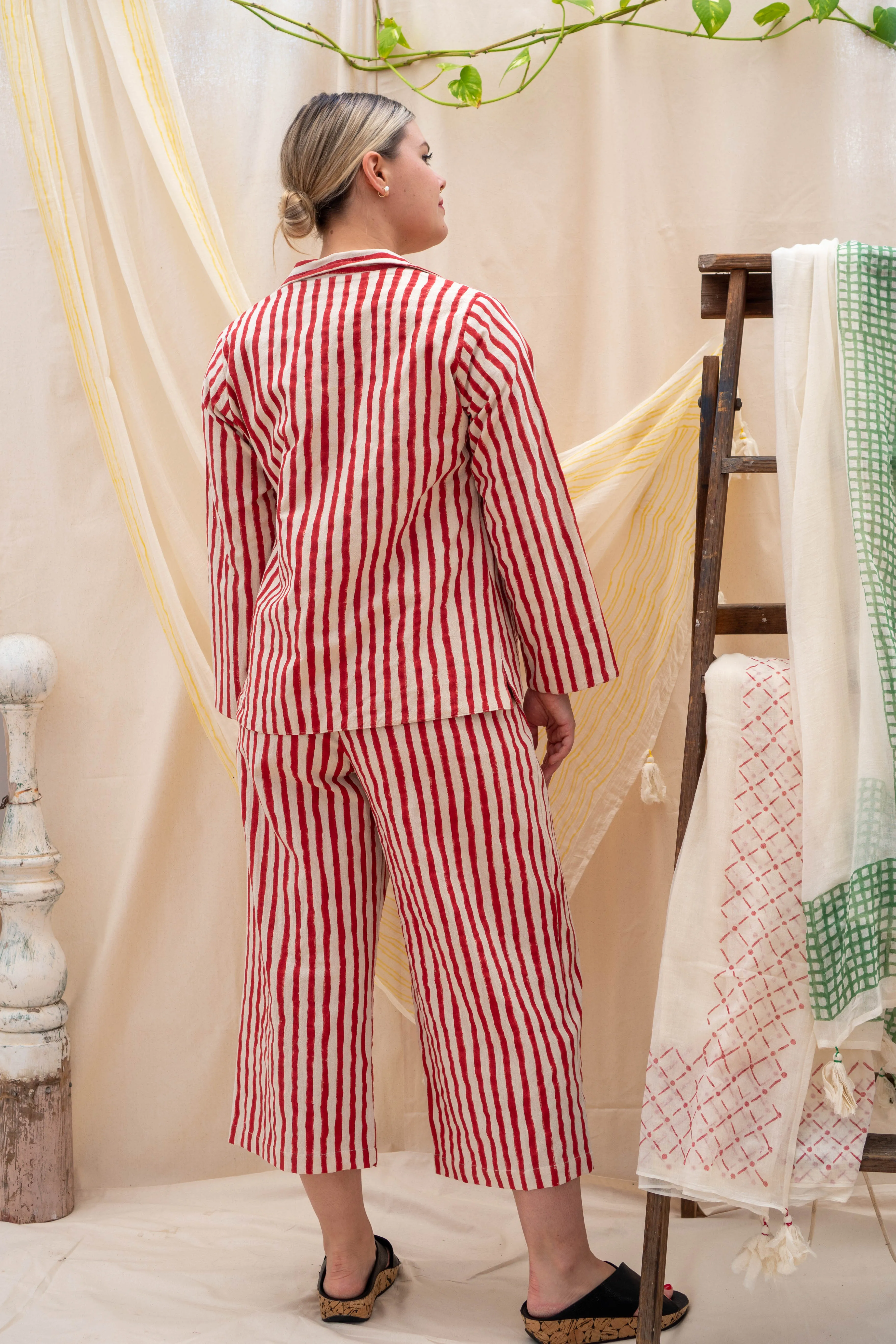 Basic Jacket | Red Stripe sold by Anjelms product image thumbnail 4