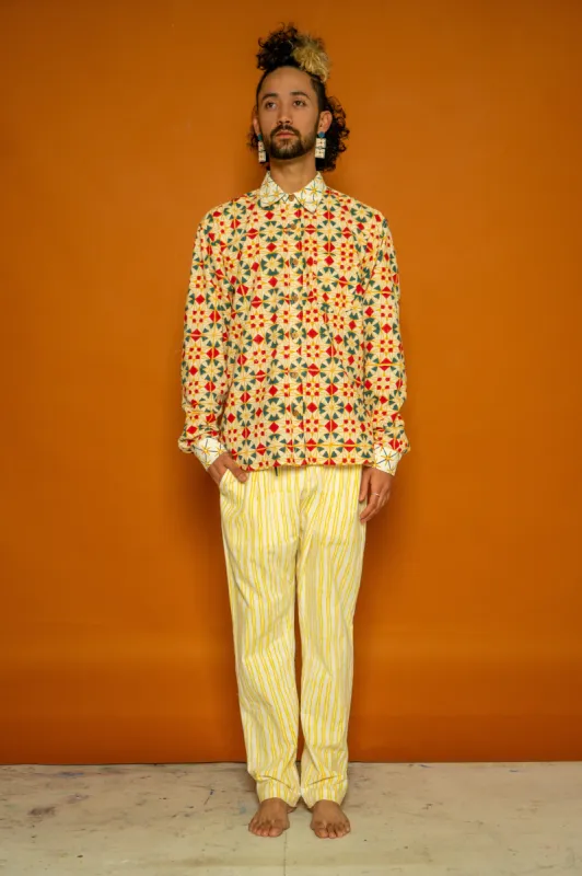 Unisex Long Sleeve Shirt - Parcheesi Print sold by Anjelms