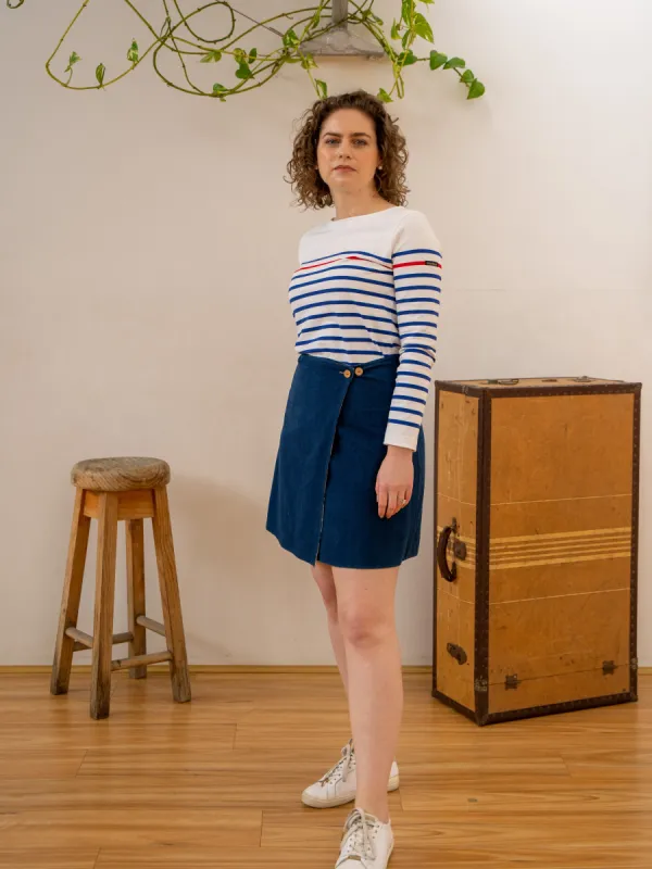 Mariniere Women - D69 White Base Red Stripe sold by Anjelms