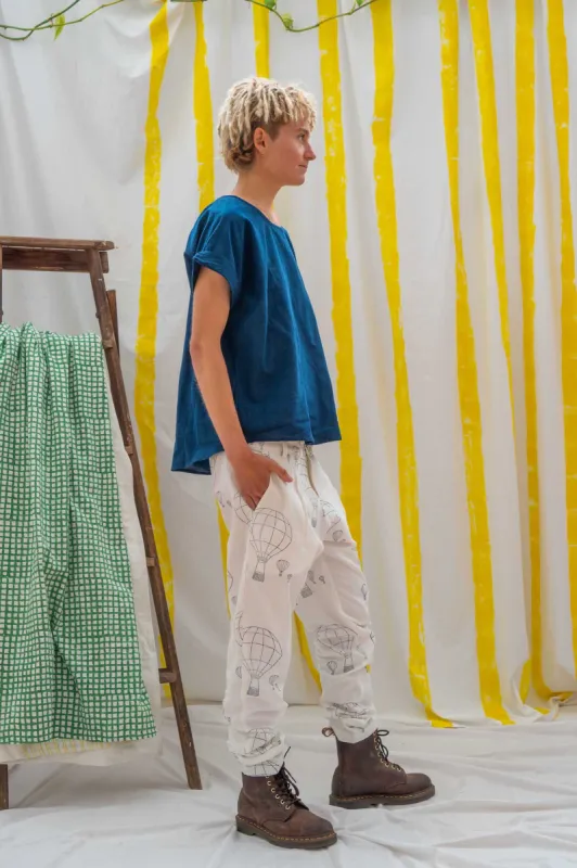 Short Sleeve Top - Indigo sold by Anjelms