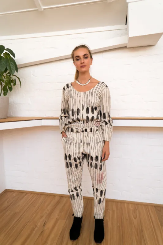 Tailored Pants | Humanity To Community Print sold by Anjelms