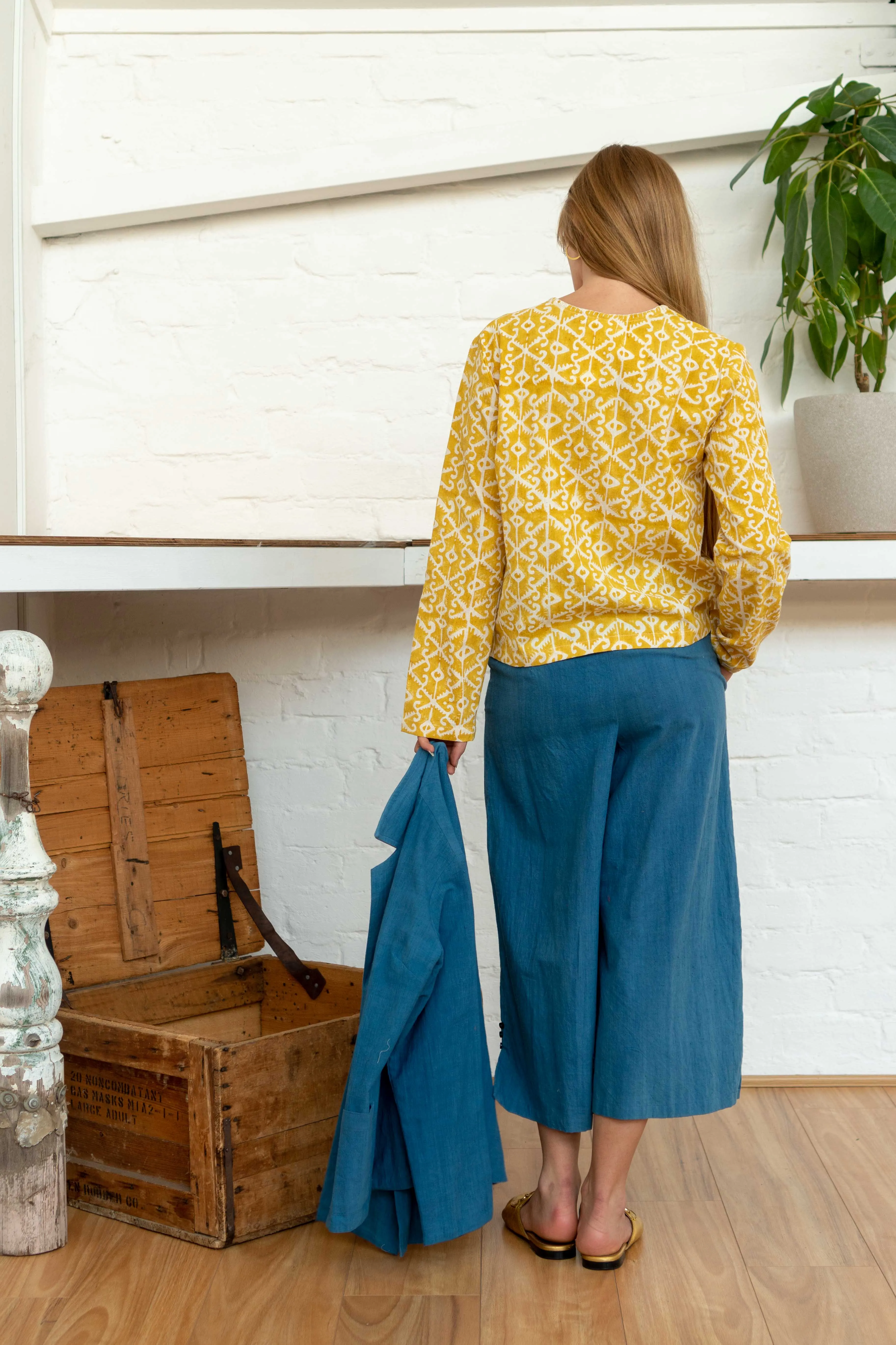 Pocket Top Moroccan Print Yellow sold by Anjelms product image thumbnail 4
