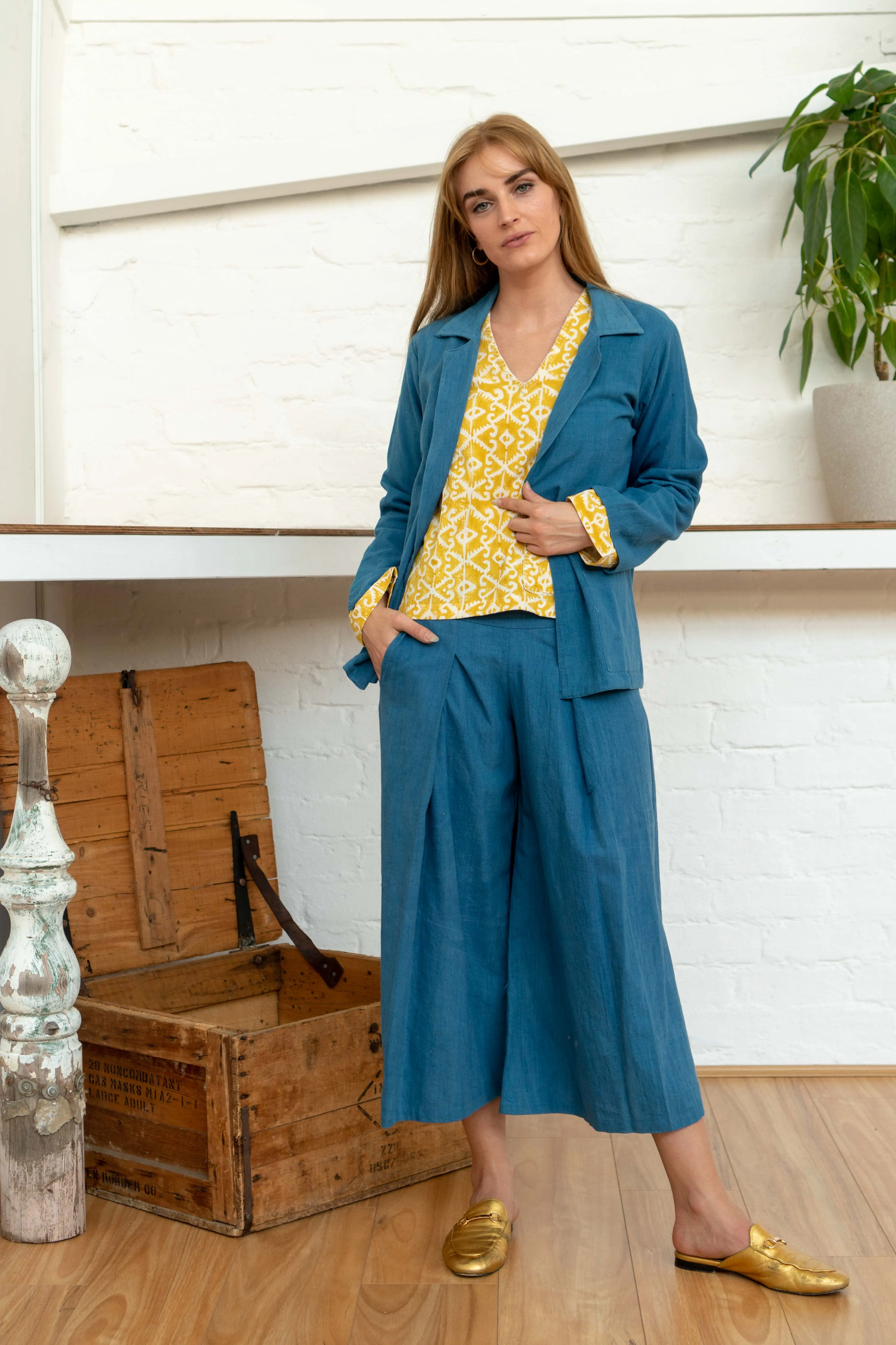 Pocket Top Moroccan Print Yellow sold by Anjelms product image thumbnail 5