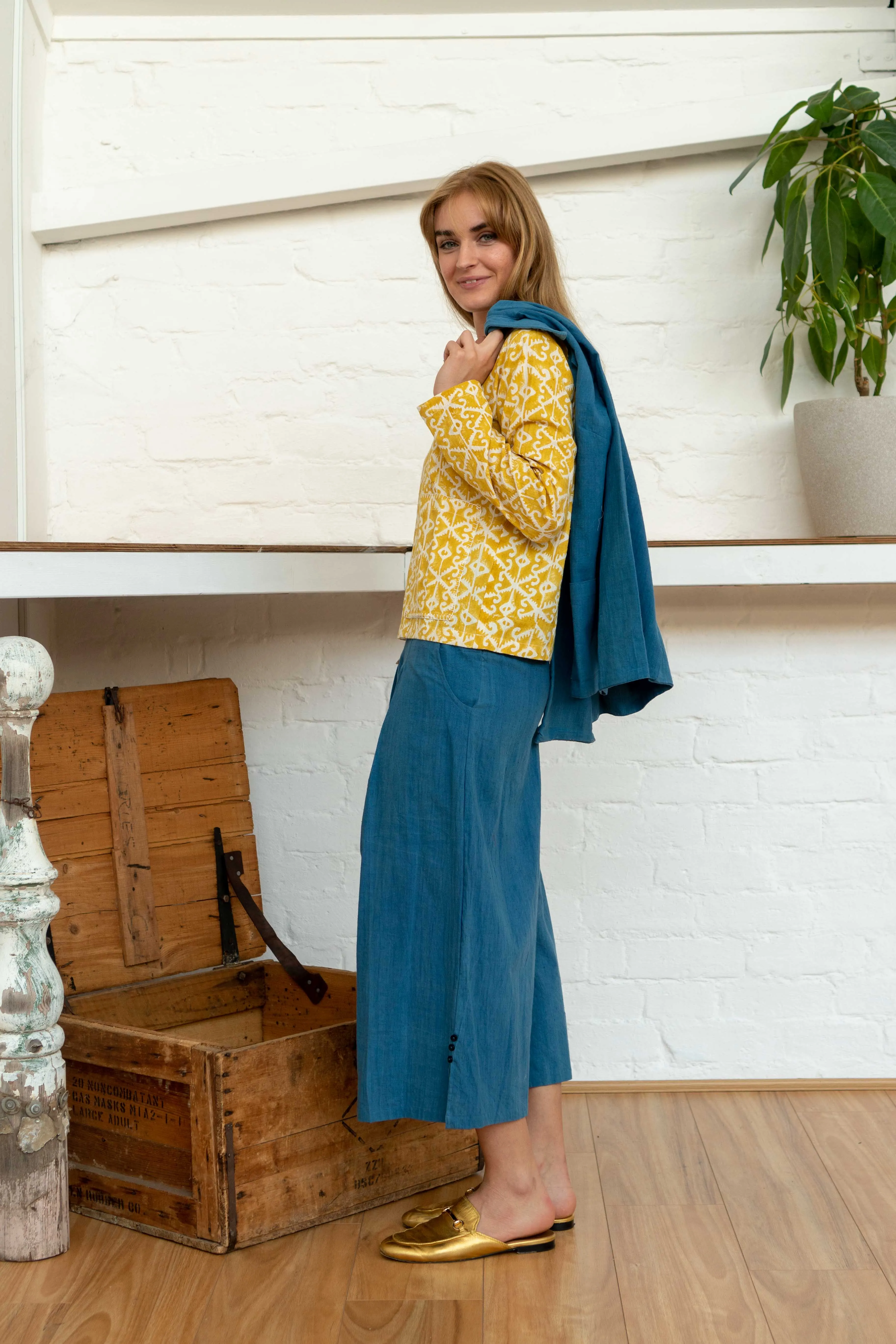 Pocket Top Moroccan Print Yellow sold by Anjelms product image thumbnail 3
