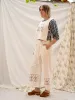 Wide Leg Pants - Fence Print sold by Anjelms