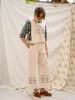 Wide Leg Pants - Fence Print sold by Anjelms