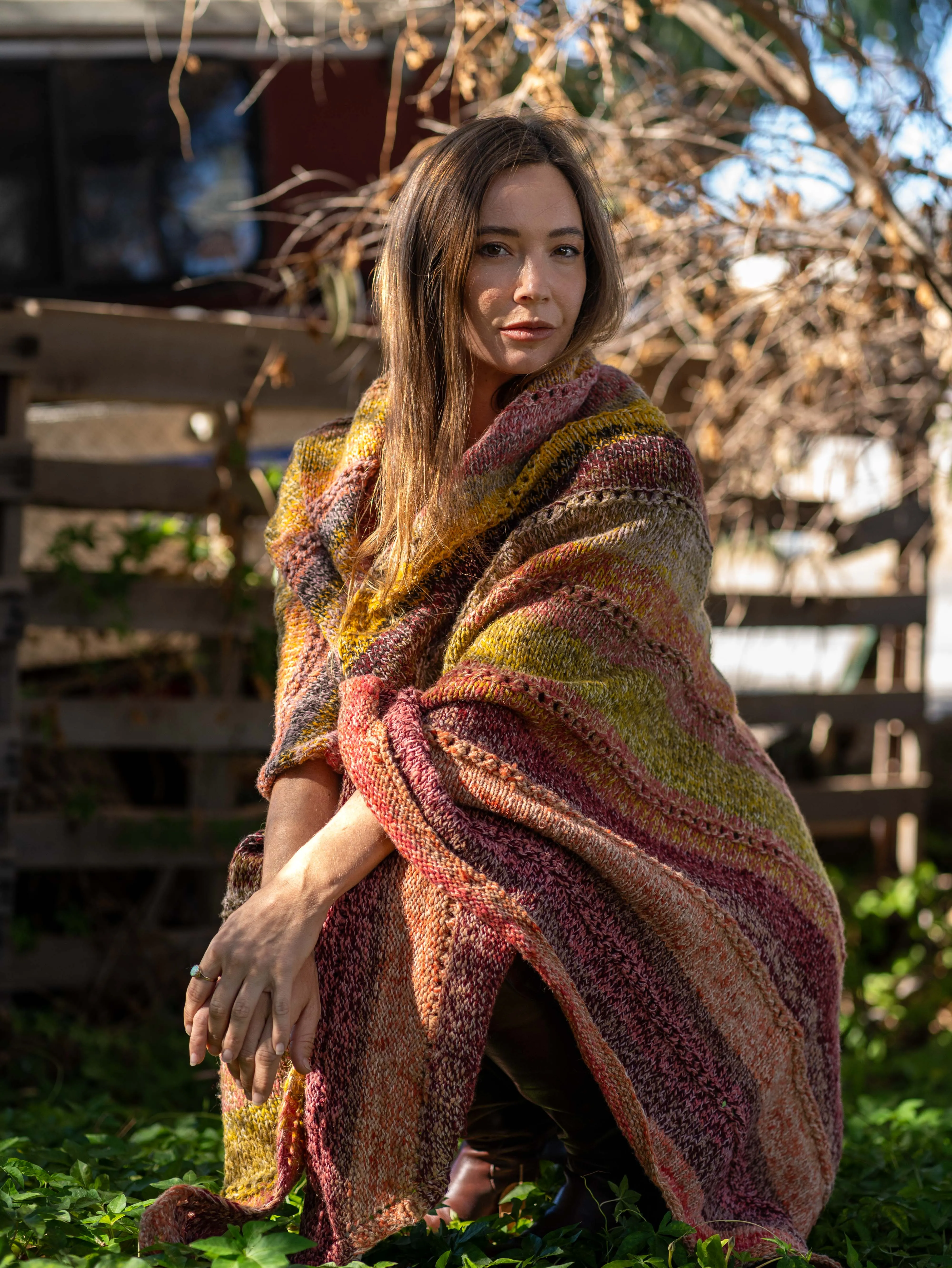 Kullvi Whims Multi Marled Shawl sold by Anjelms