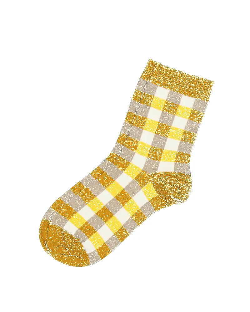 Tic-Tac-Toe Check Socks sold by Nisa product image thumbnail 3