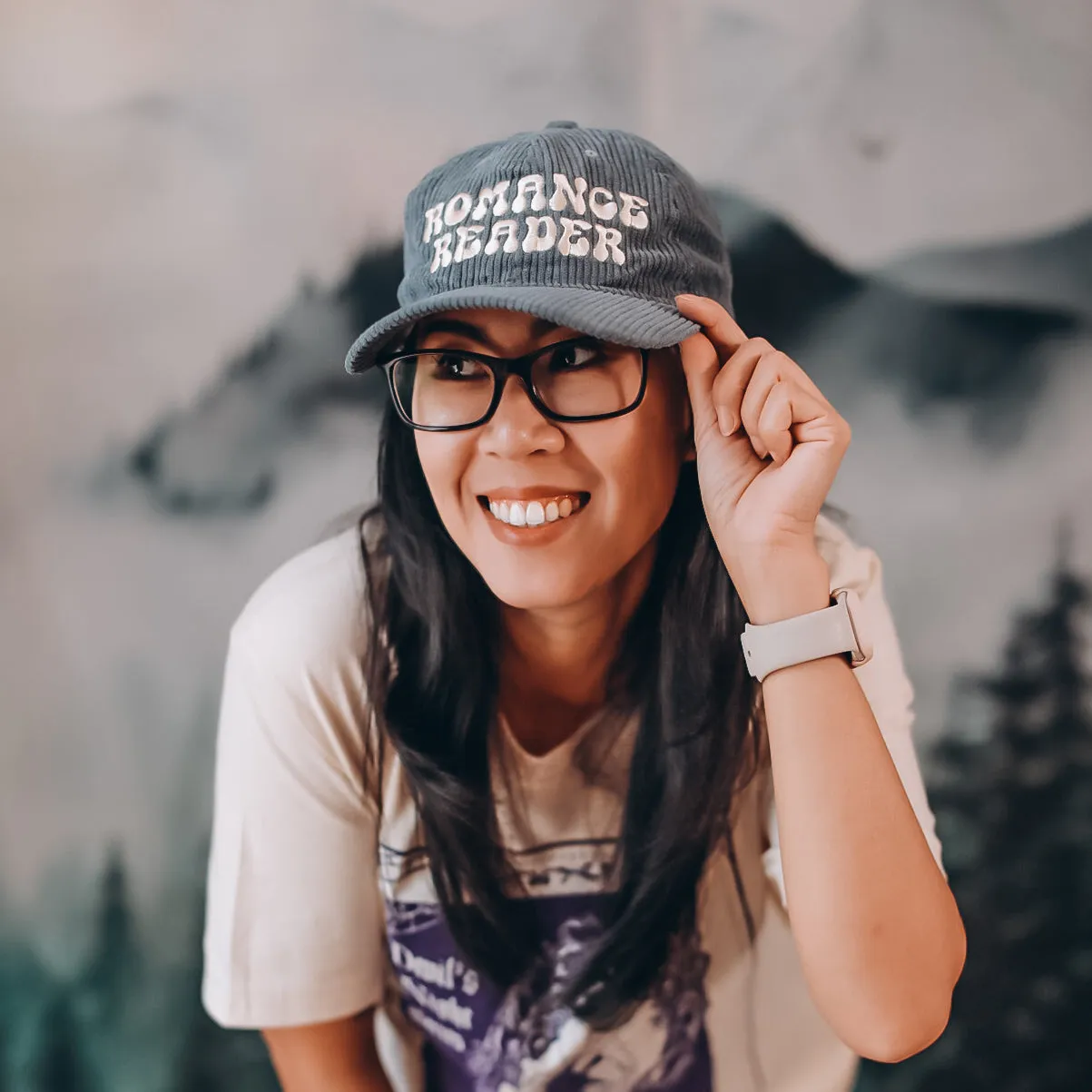 Embroidered Romance Reader Dad Hat sold by The Bookish Box product image thumbnail 3