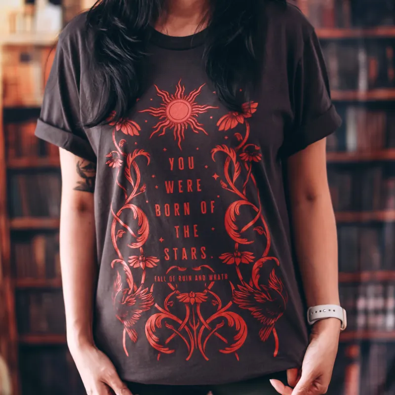 Fall of Ruin and Wrath Inspired: Born of the Stars Tee sold by The Bookish Box