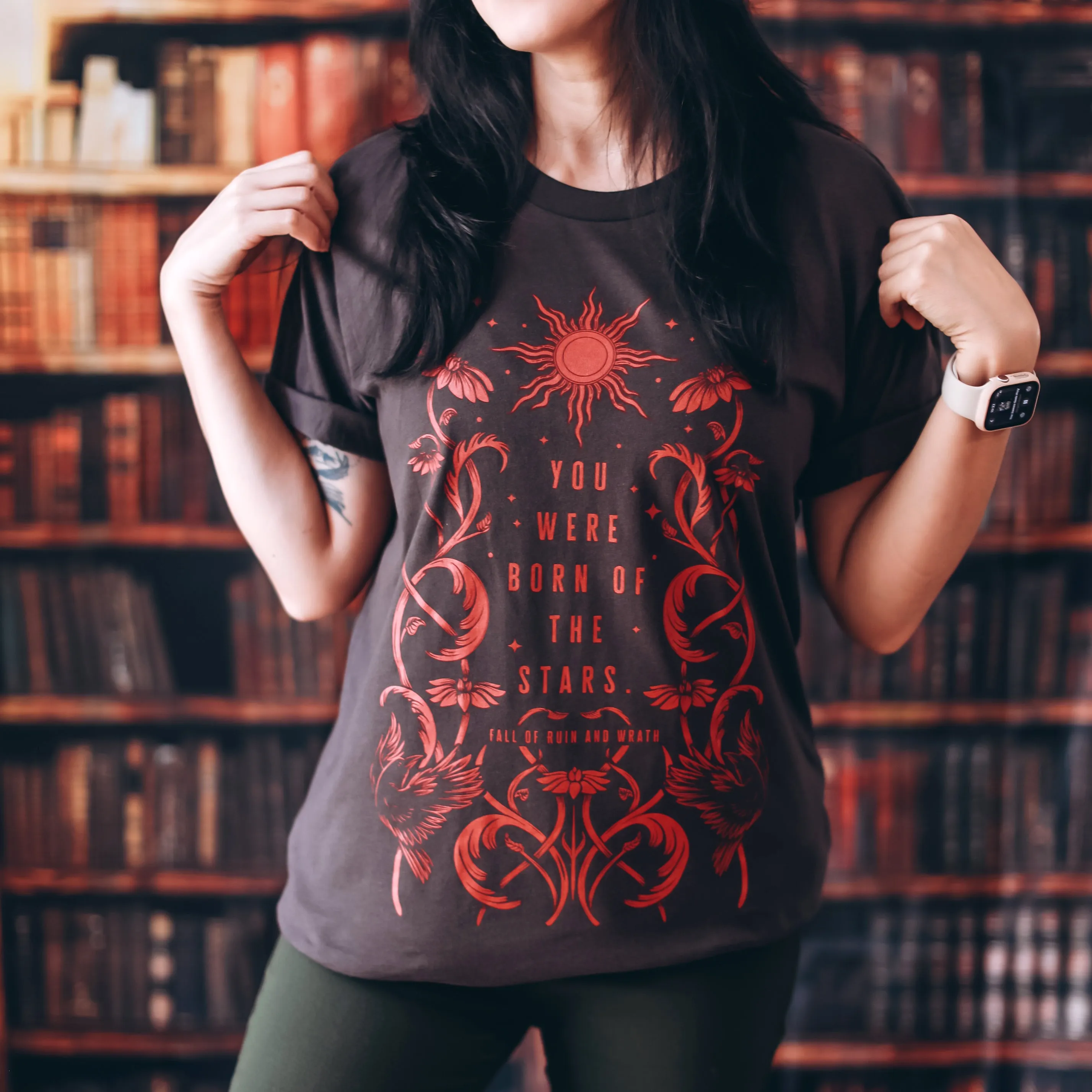 Fall of Ruin and Wrath Inspired: Born of the Stars Tee sold by The Bookish Box product image thumbnail 2