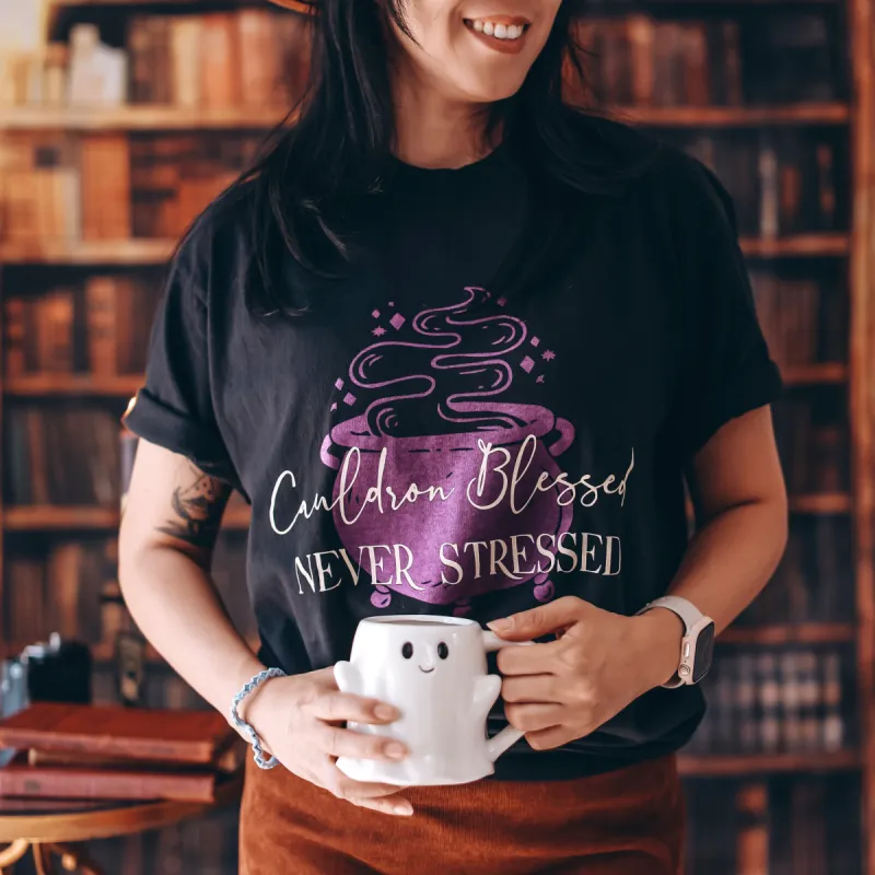 A Court of Thorns and Roses Inspired: Cauldron Blessed Heavy Weight Tee sold by The Bookish Box