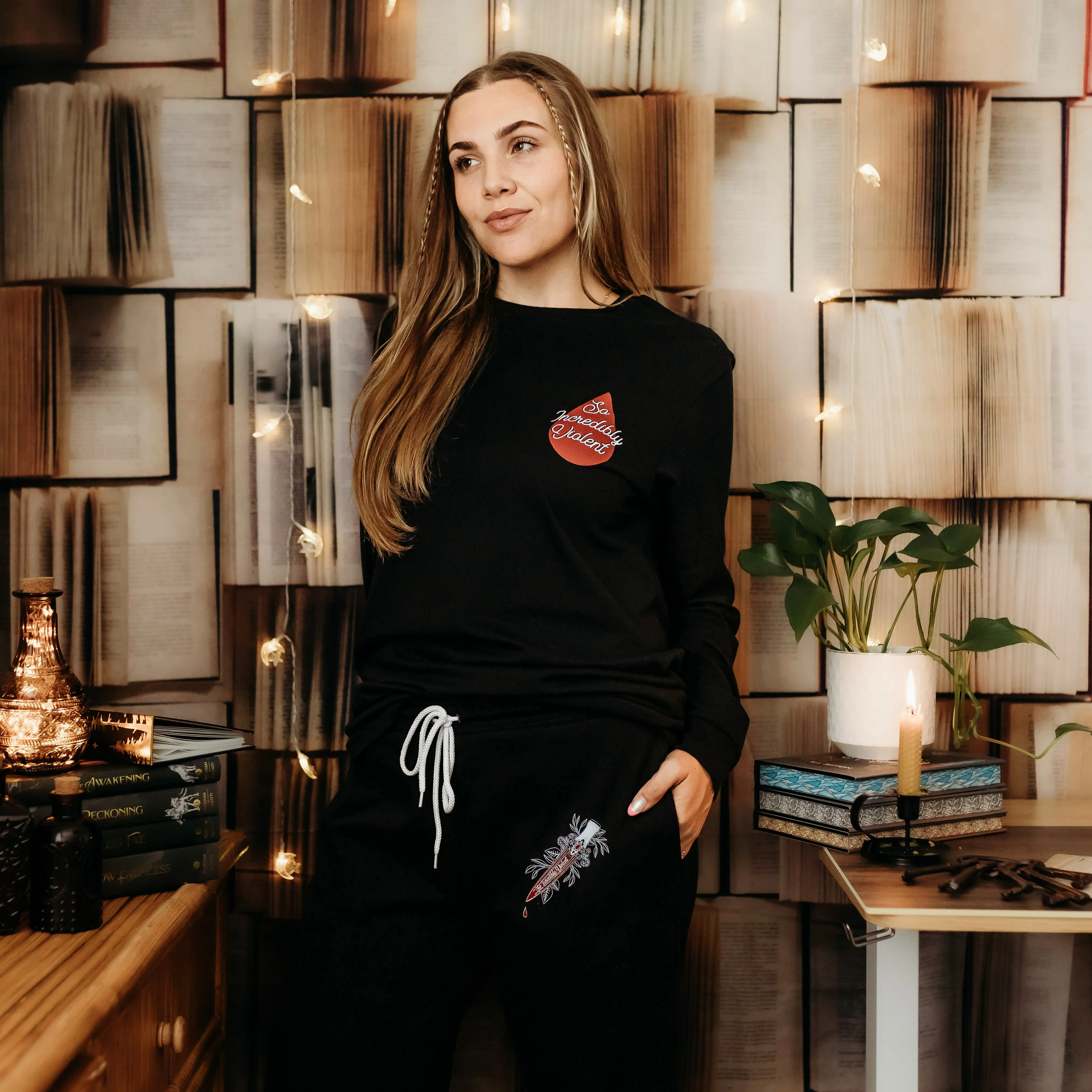 Blood and Ash Inspired: Bloodstone Long Sleeve Tee sold by The Bookish Box product image thumbnail 4