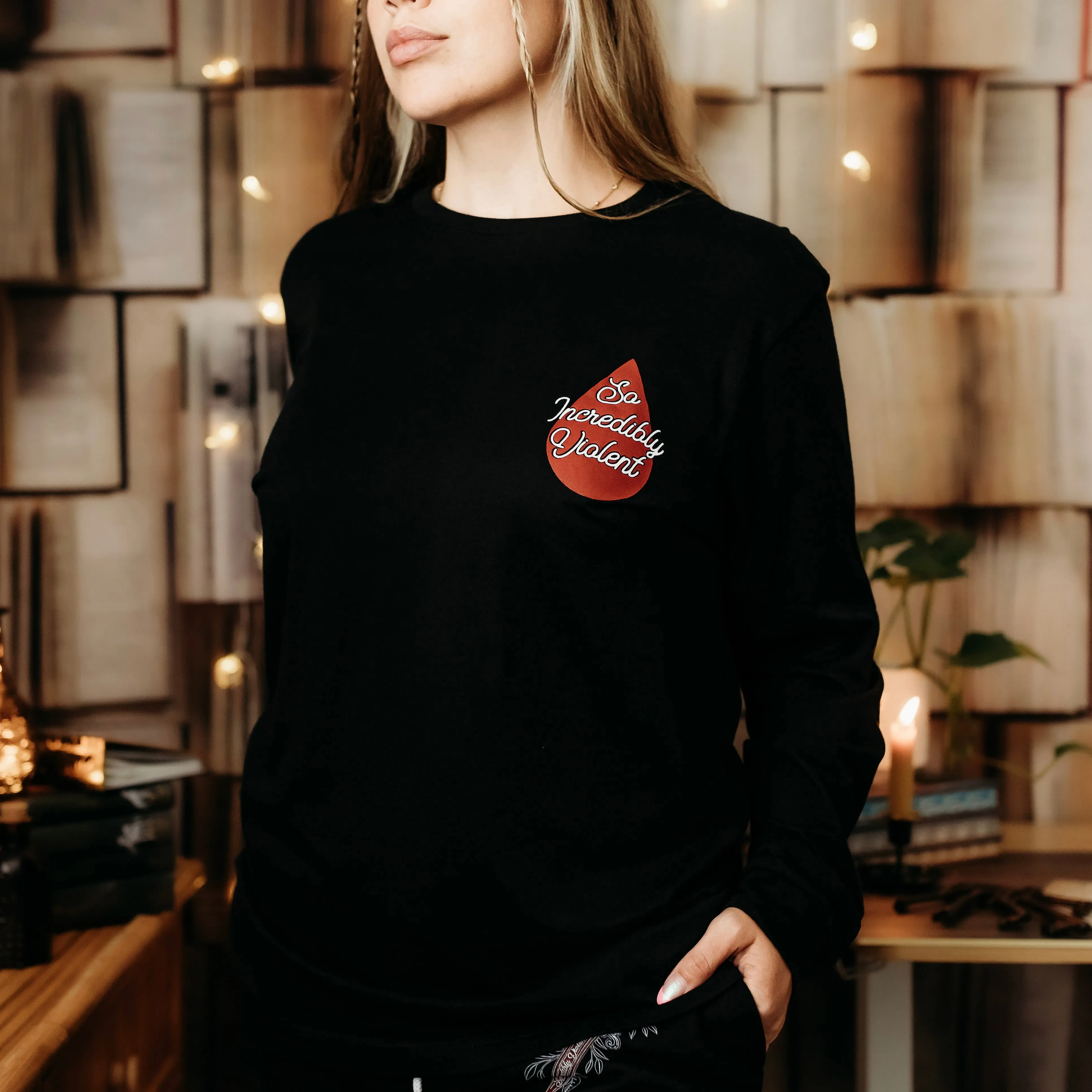 Blood and Ash Inspired: Bloodstone Long Sleeve Tee sold by The Bookish Box product image thumbnail 2