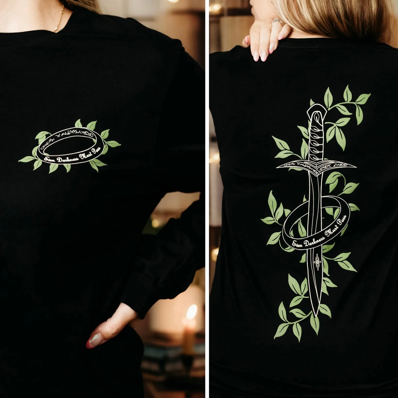 Lord of the Rings Inspired: Sting Long Sleeve Tee sold by The Bookish Box