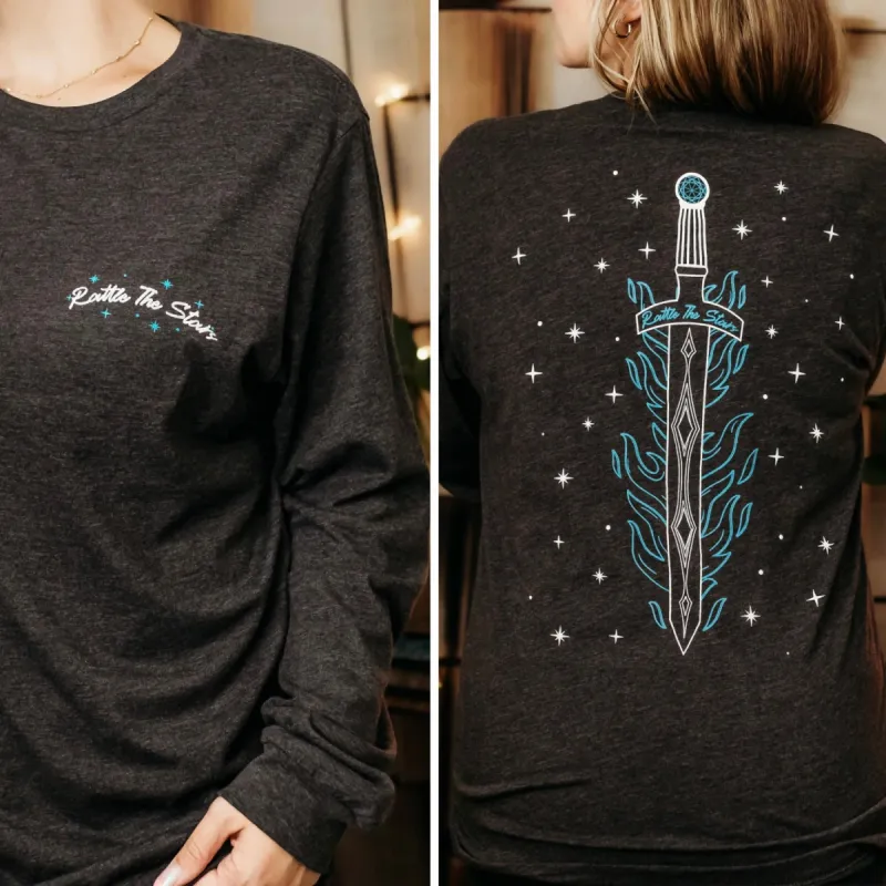 Throne of Glass Inspired: Goldryn Long Sleeve Tee sold by The Bookish Box