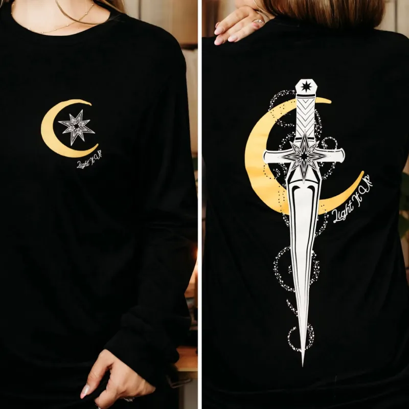 Crescent City Inspired: Starsword Long Sleeve Tee sold by The Bookish Box