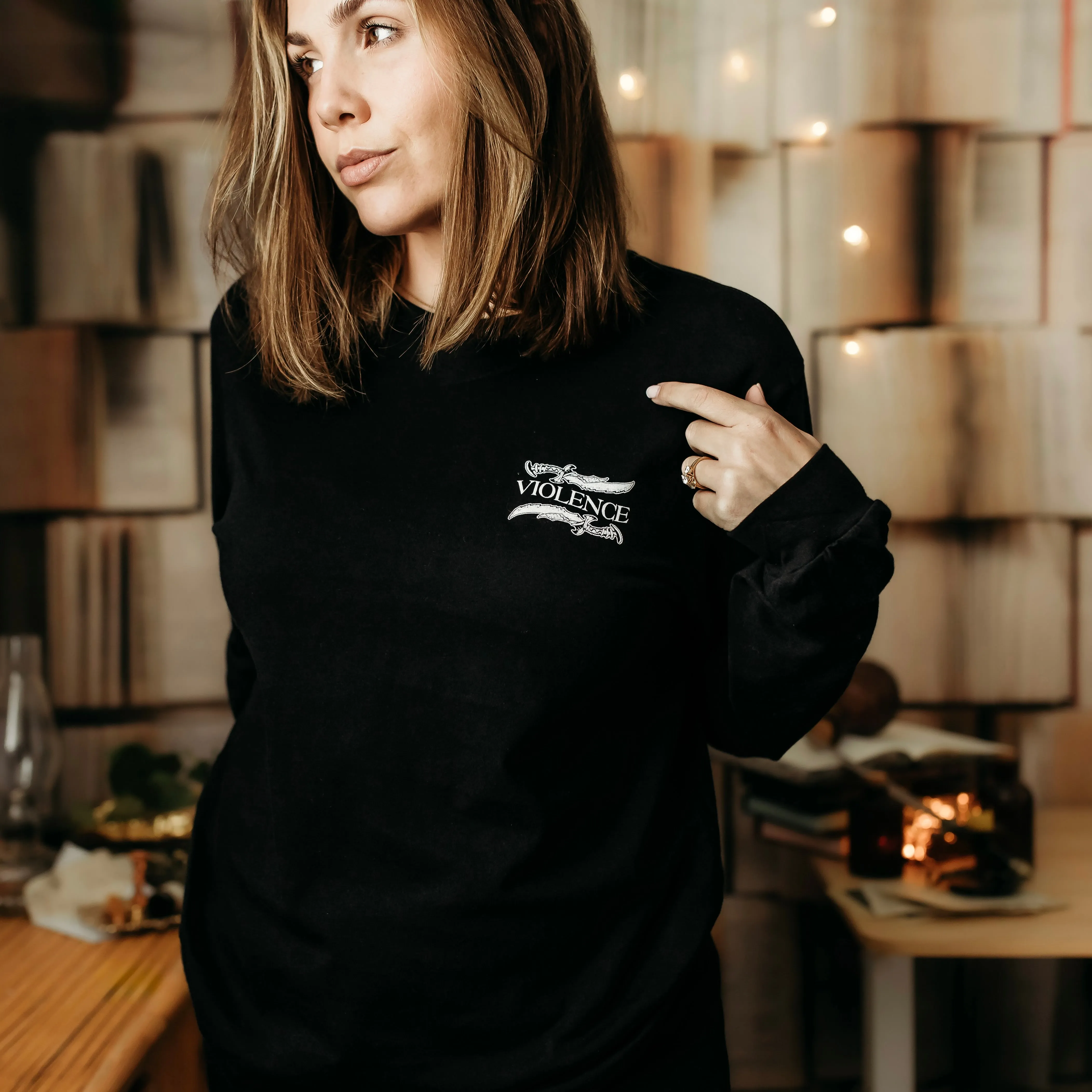 Fourth Wing Inspired: Tyrrish Long Sleeve Tee sold by The Bookish Box product image thumbnail 2