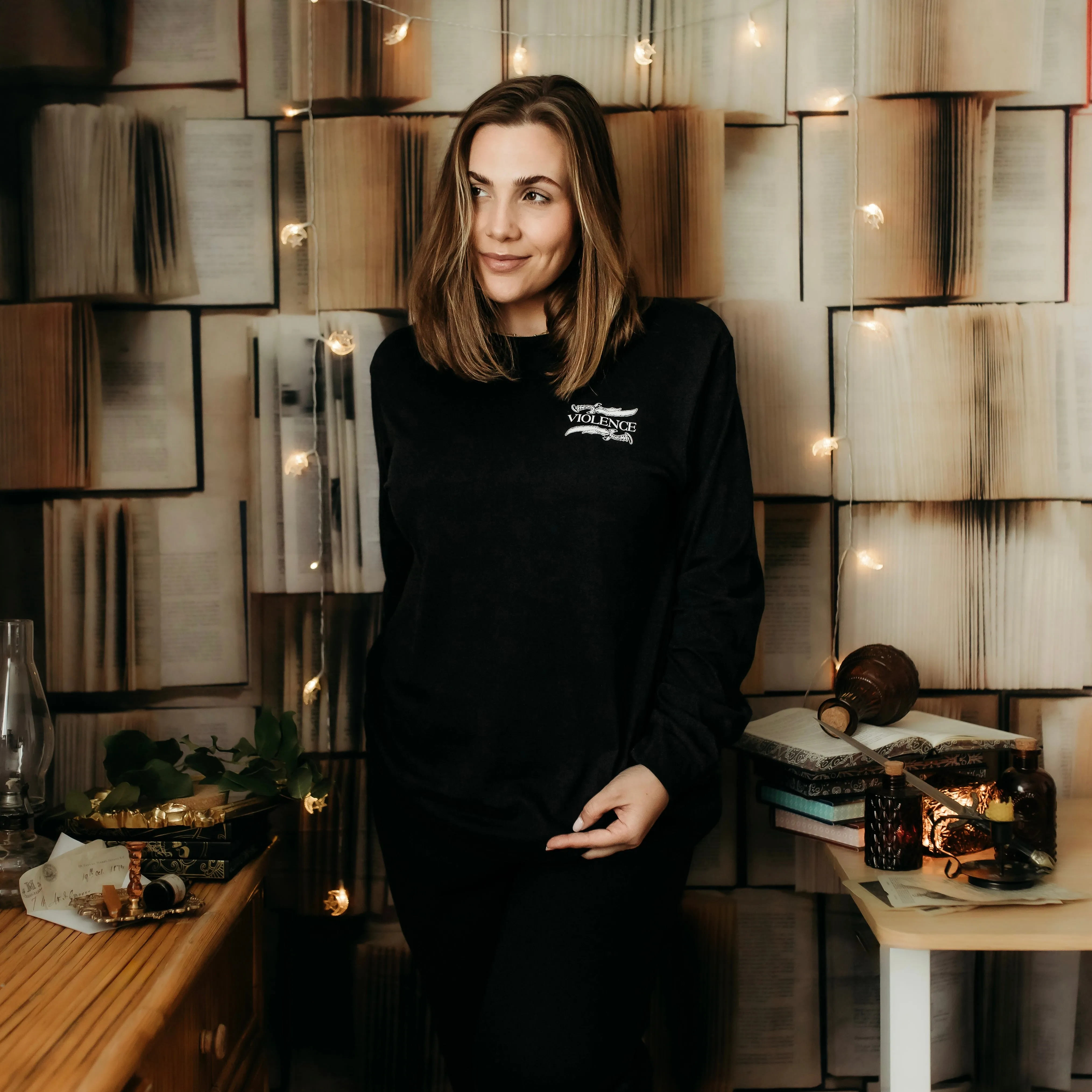 Fourth Wing Inspired: Tyrrish Long Sleeve Tee sold by The Bookish Box product image thumbnail 3