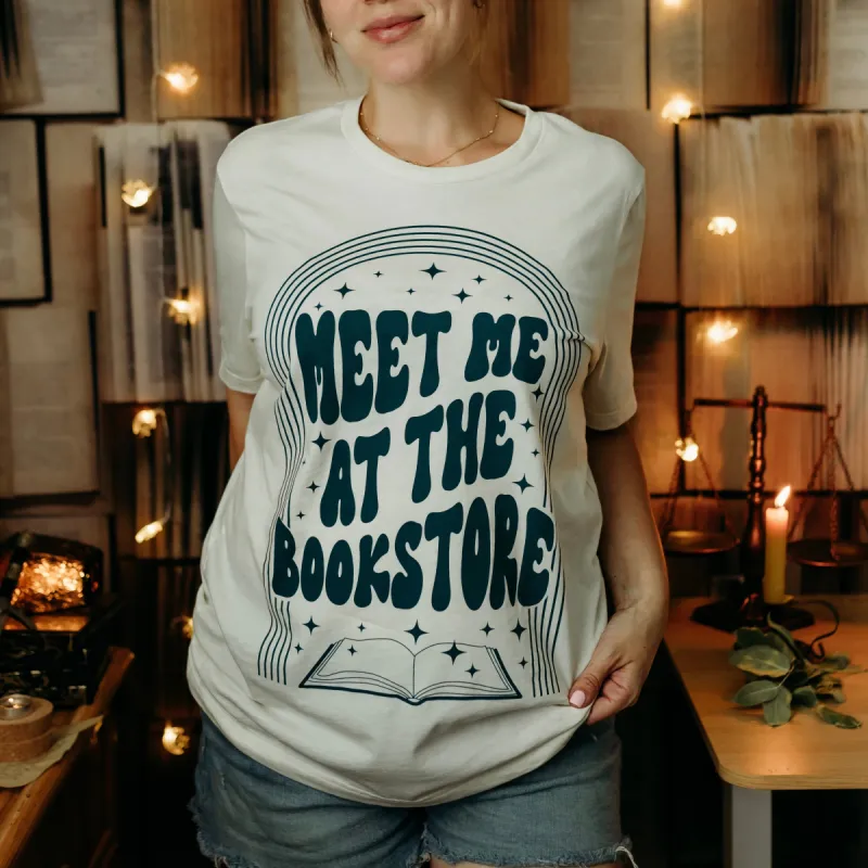 Meet Me at the Bookstore Tee sold by The Bookish Box