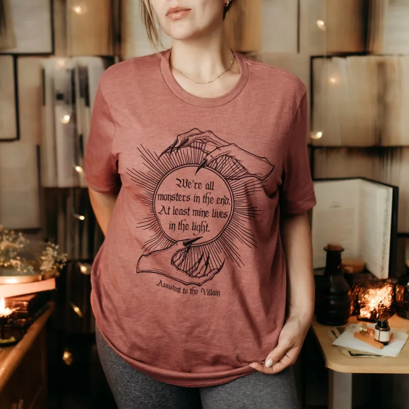 Assistant to the Villain Inspired Tee sold by The Bookish Box