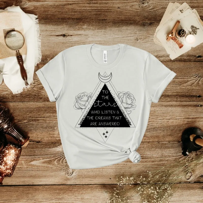 A Court of Thorns and Roses Inspired: The Stars Who Listen Tee sold by The Bookish Box product image thumbnail 3