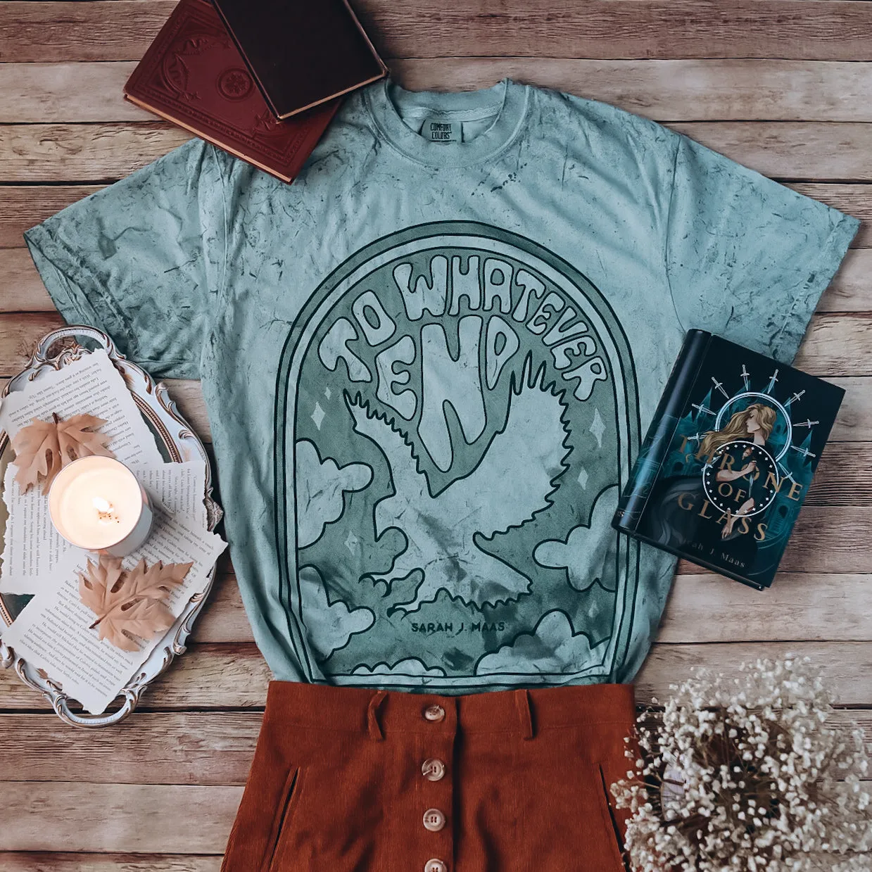Throne of Glass Inspired: To Whatever End Heavy Weight Tee sold by The Bookish Box product image thumbnail 5