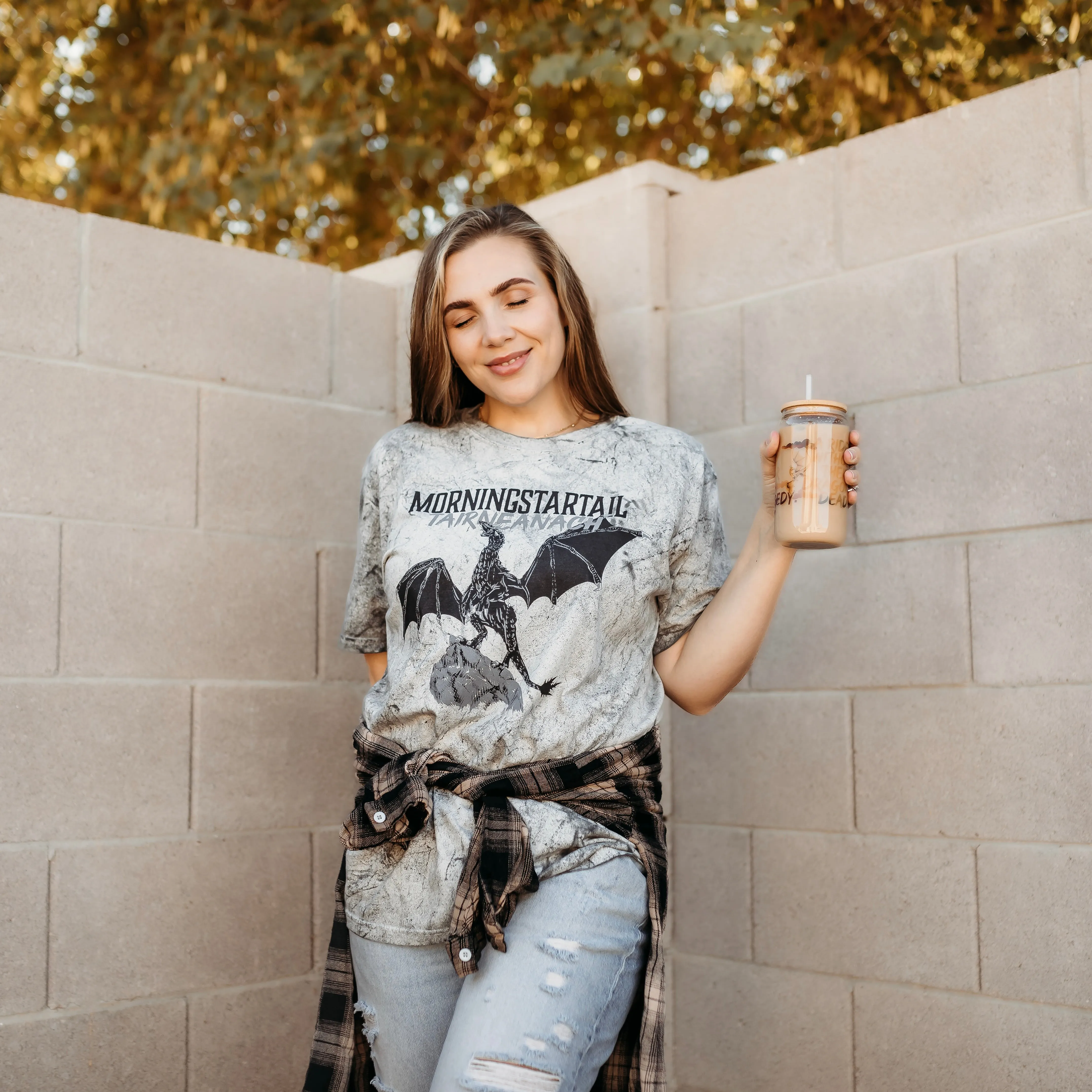 Fourth Wing Inspired: Morningstartail Heavy Weight Tee sold by The Bookish Box product image thumbnail 3