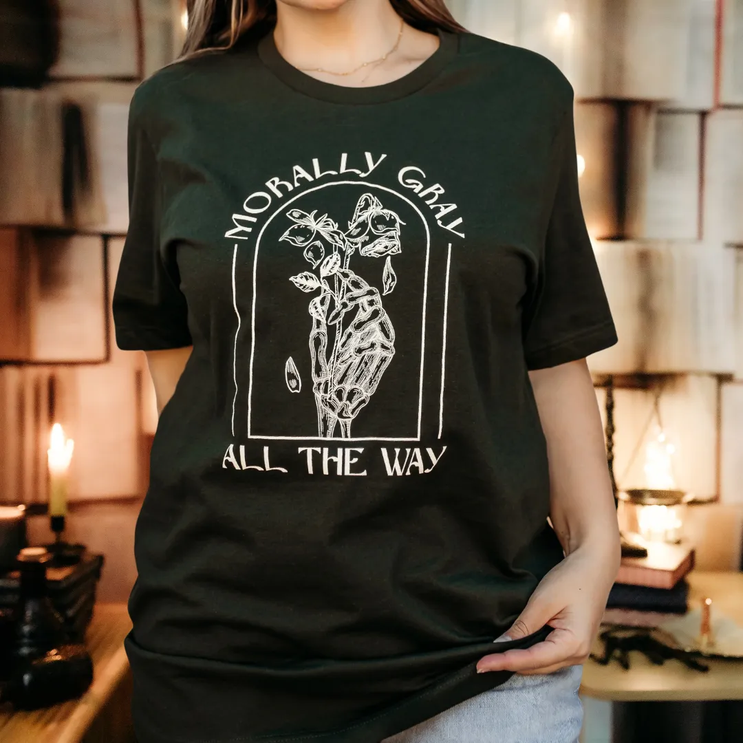 Morally Gray All The Way Tee sold by The Bookish Box