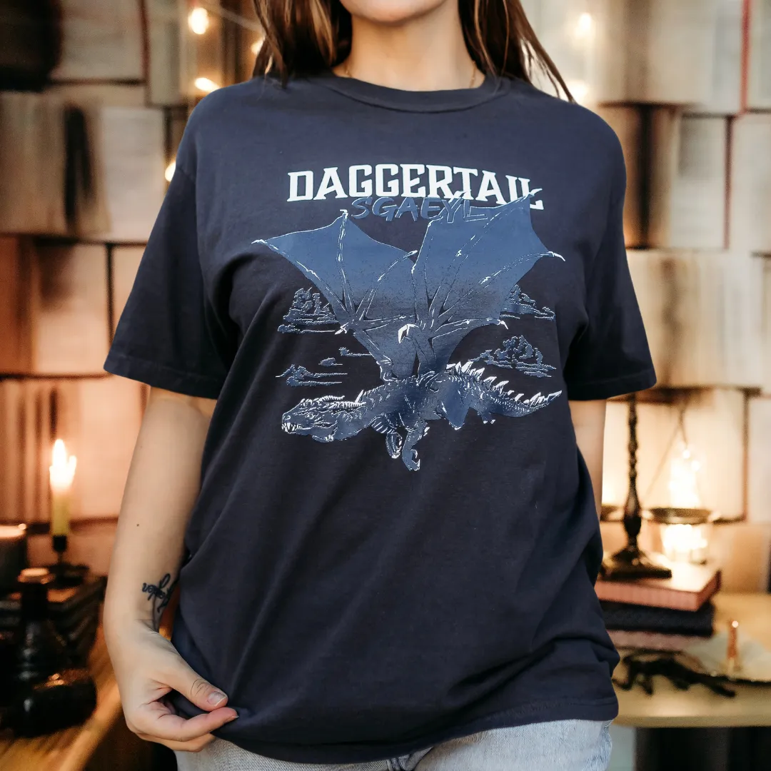 Fourth Wing Inspired: Daggertail Heavy Weight Tee sold by The Bookish Box