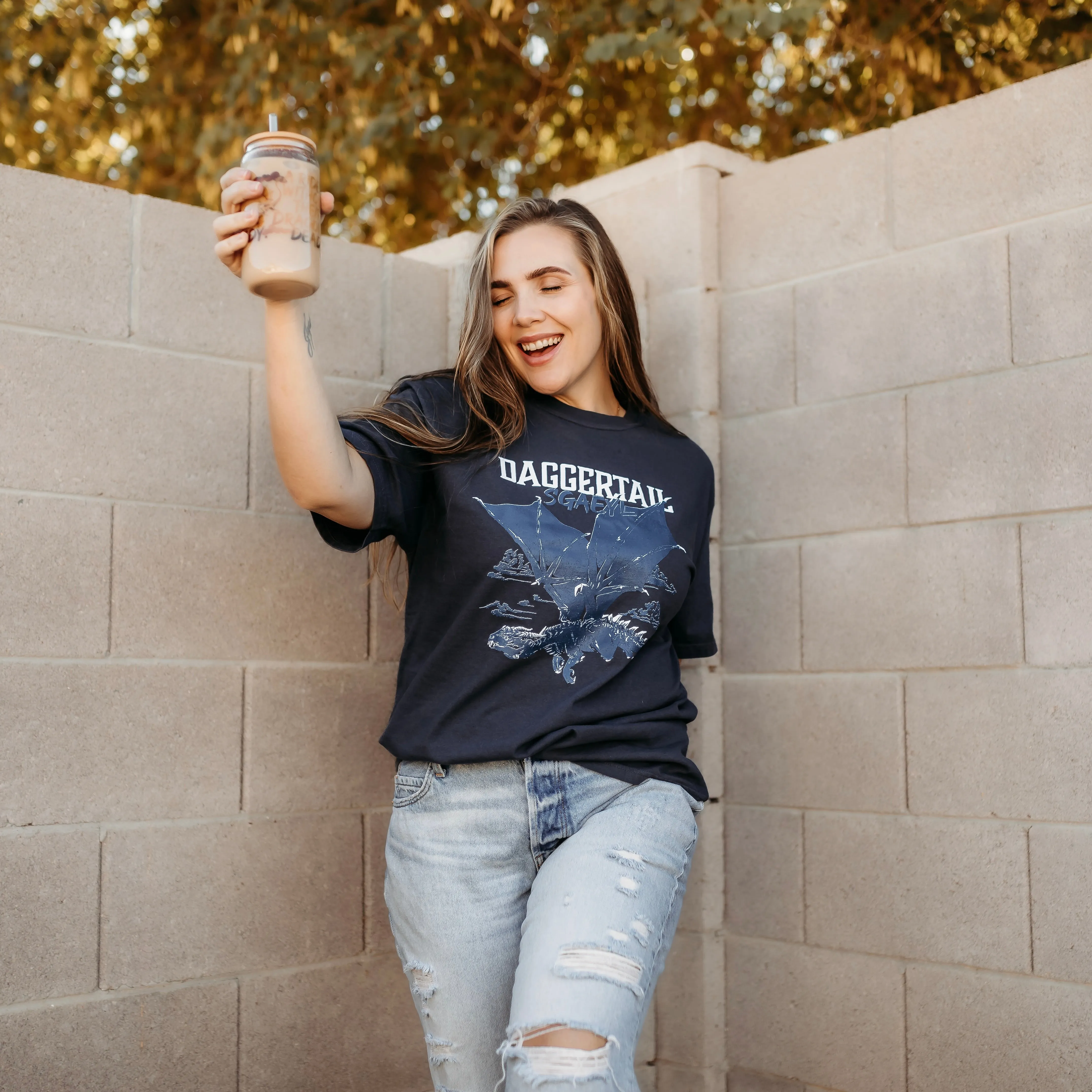 Fourth Wing Inspired: Daggertail Heavy Weight Tee sold by The Bookish Box product image thumbnail 3