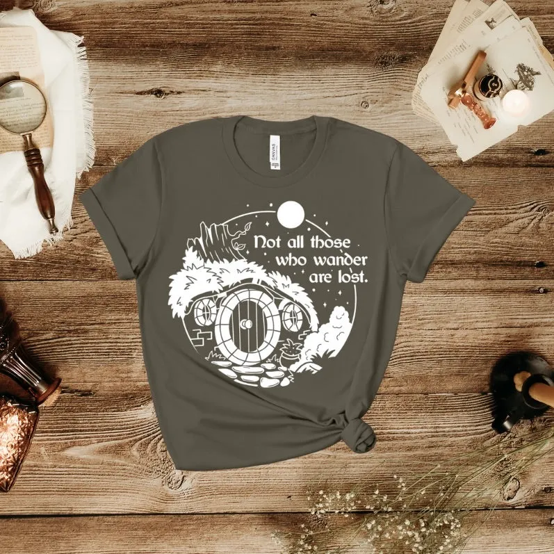 Lord of the Rings Inspired: Not All Who Wander Tee sold by The Bookish Box product image thumbnail 4