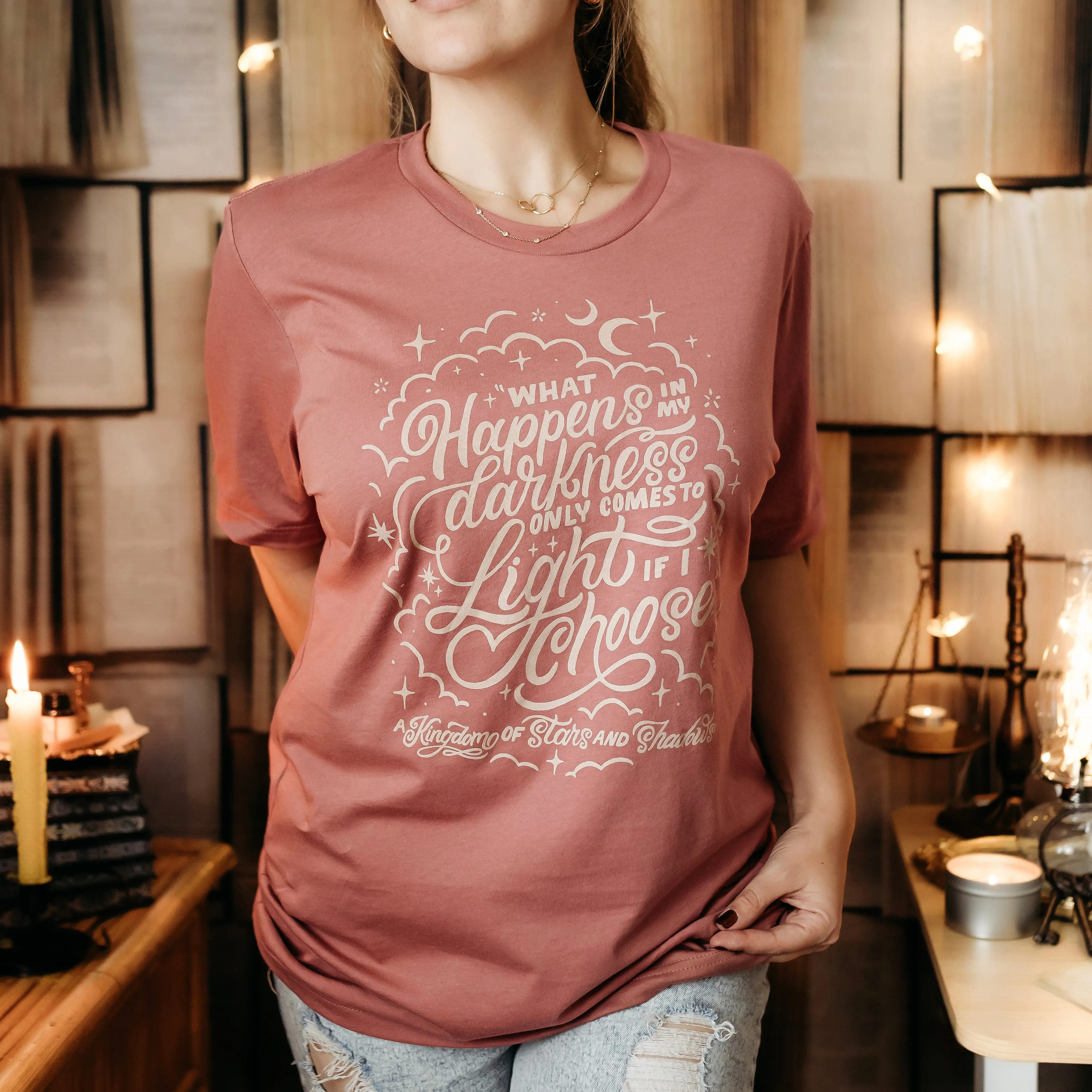A Kingdom of Stars & Shadows Inspired Tee sold by The Bookish Box product image thumbnail 2