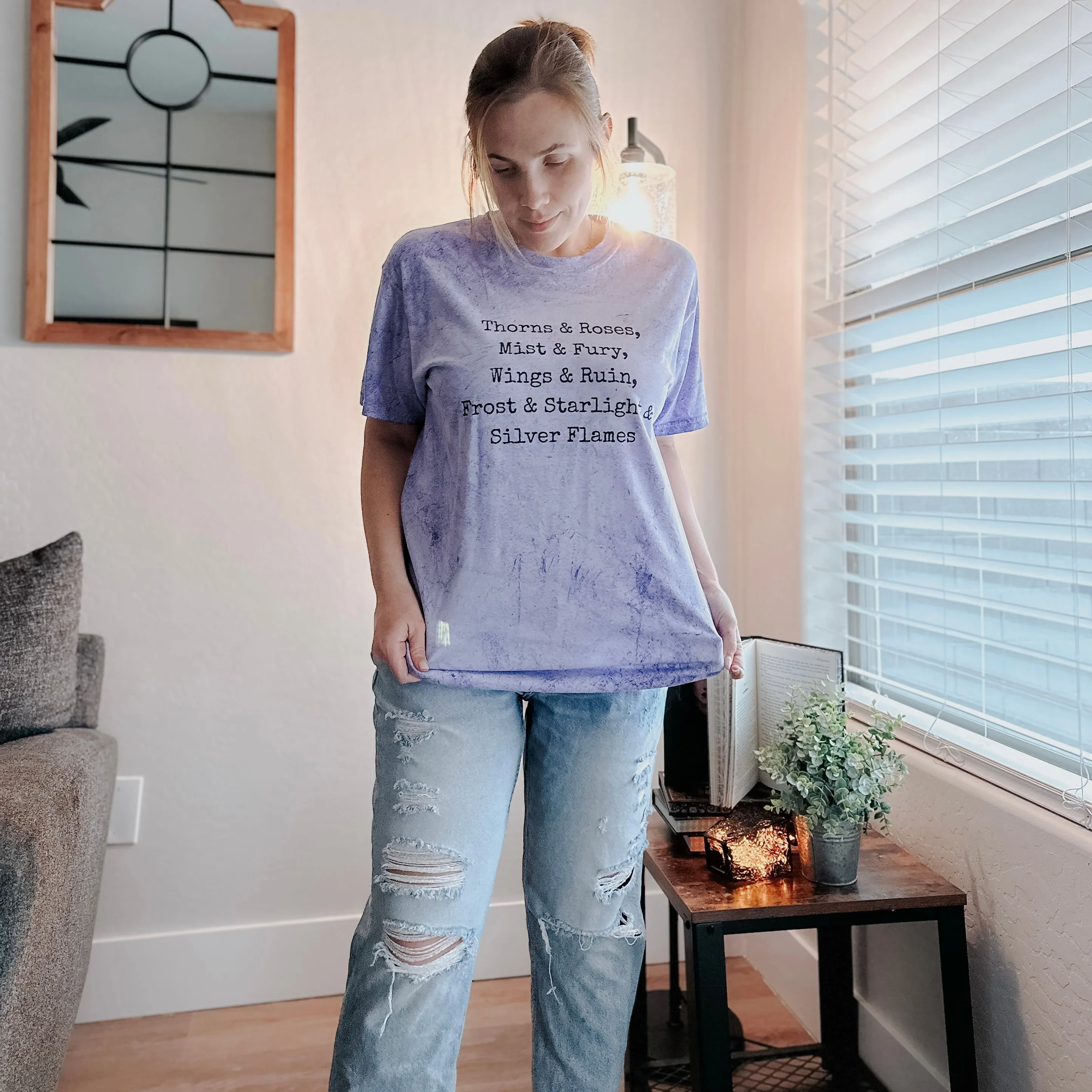 A Court of Thorns and Roses Inspired: A Court of Titles Heavy Weight Tee sold by The Bookish Box product image thumbnail 5