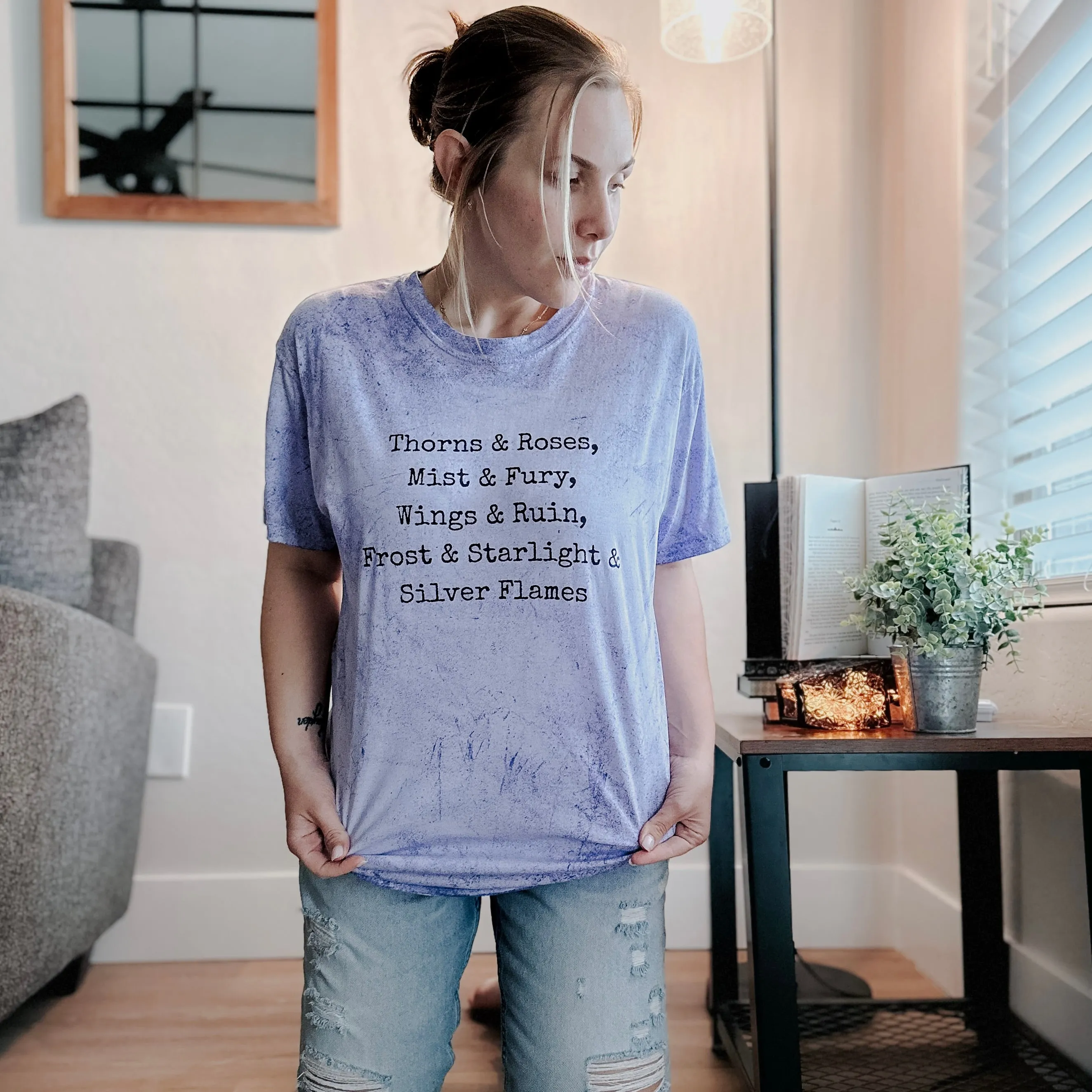 A Court of Thorns and Roses Inspired: A Court of Titles Heavy Weight Tee sold by The Bookish Box product image thumbnail 4