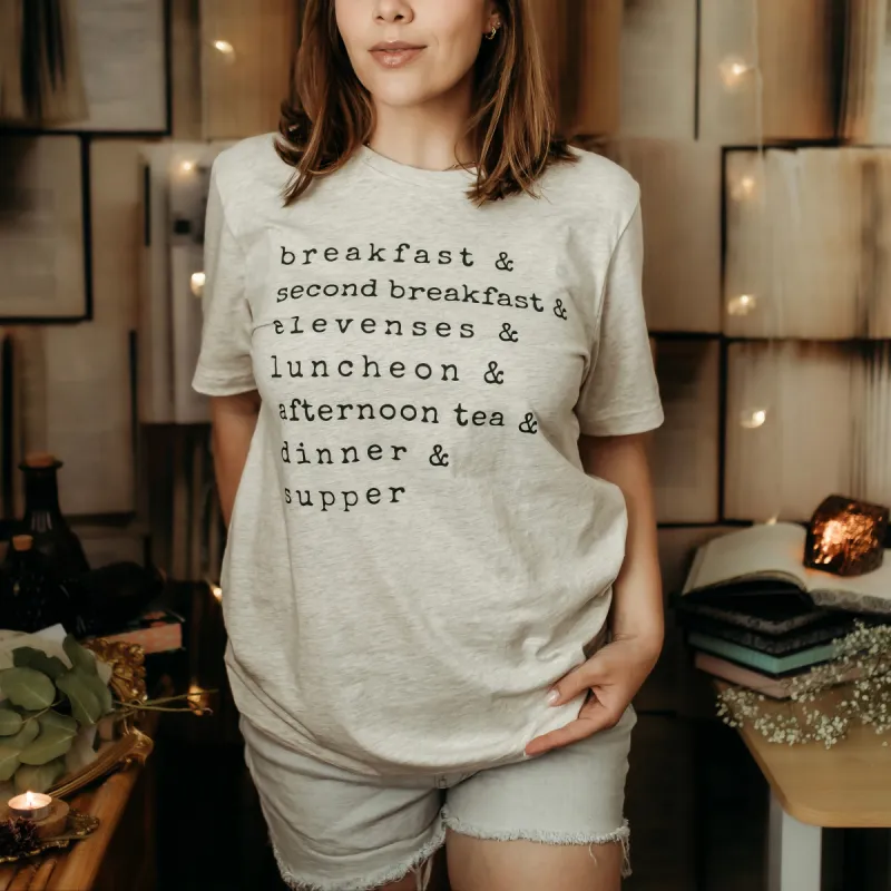 Hobbit Meals Ampersand Tee sold by The Bookish Box