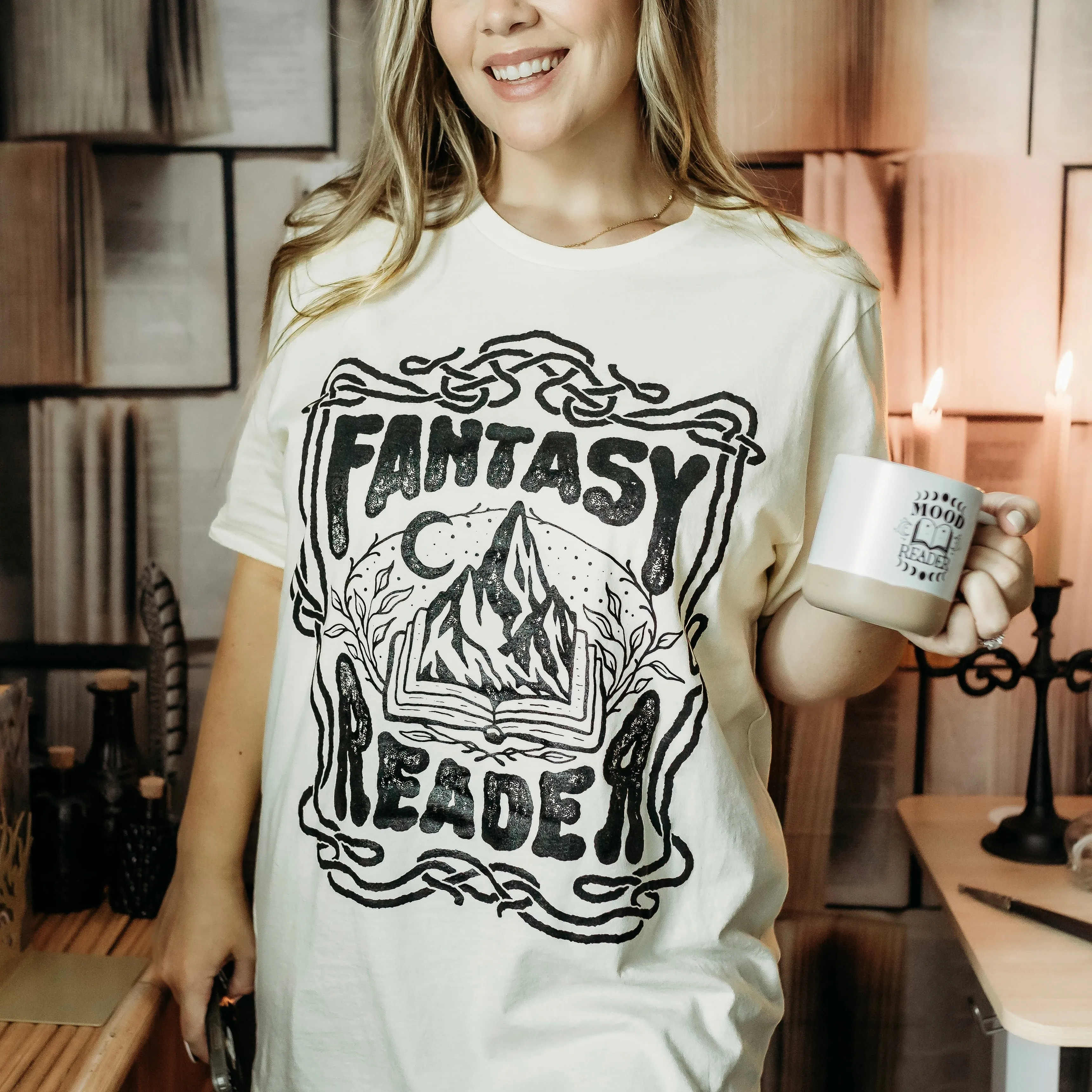 Fantasy Reader Tee sold by The Bookish Box