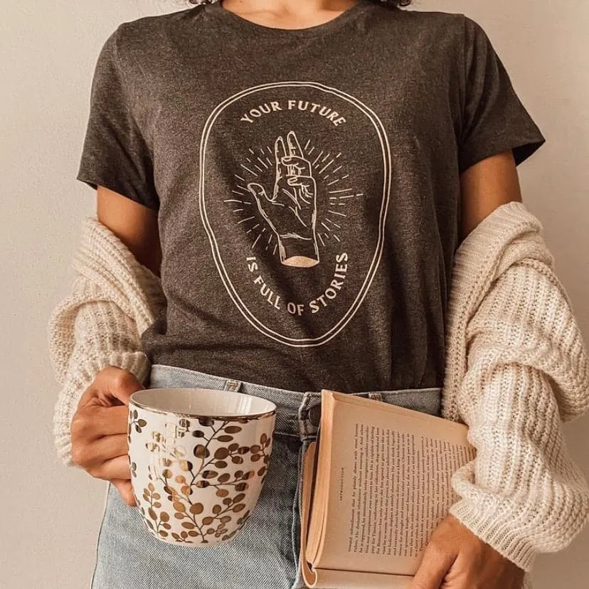 Future Is Full Of Stories Tee sold by The Bookish Box