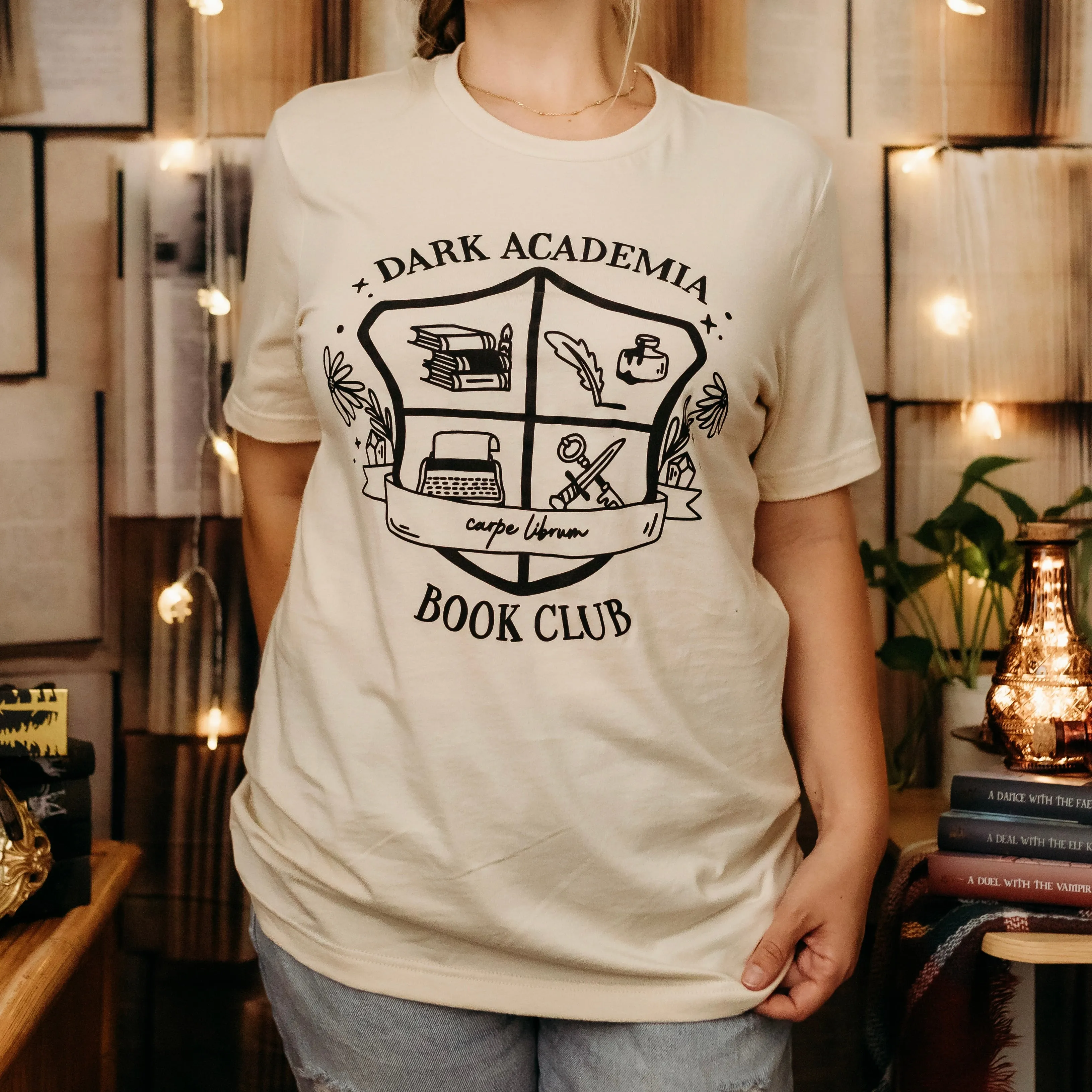 Dark Academia Book Club Tee sold by The Bookish Box product image thumbnail 3