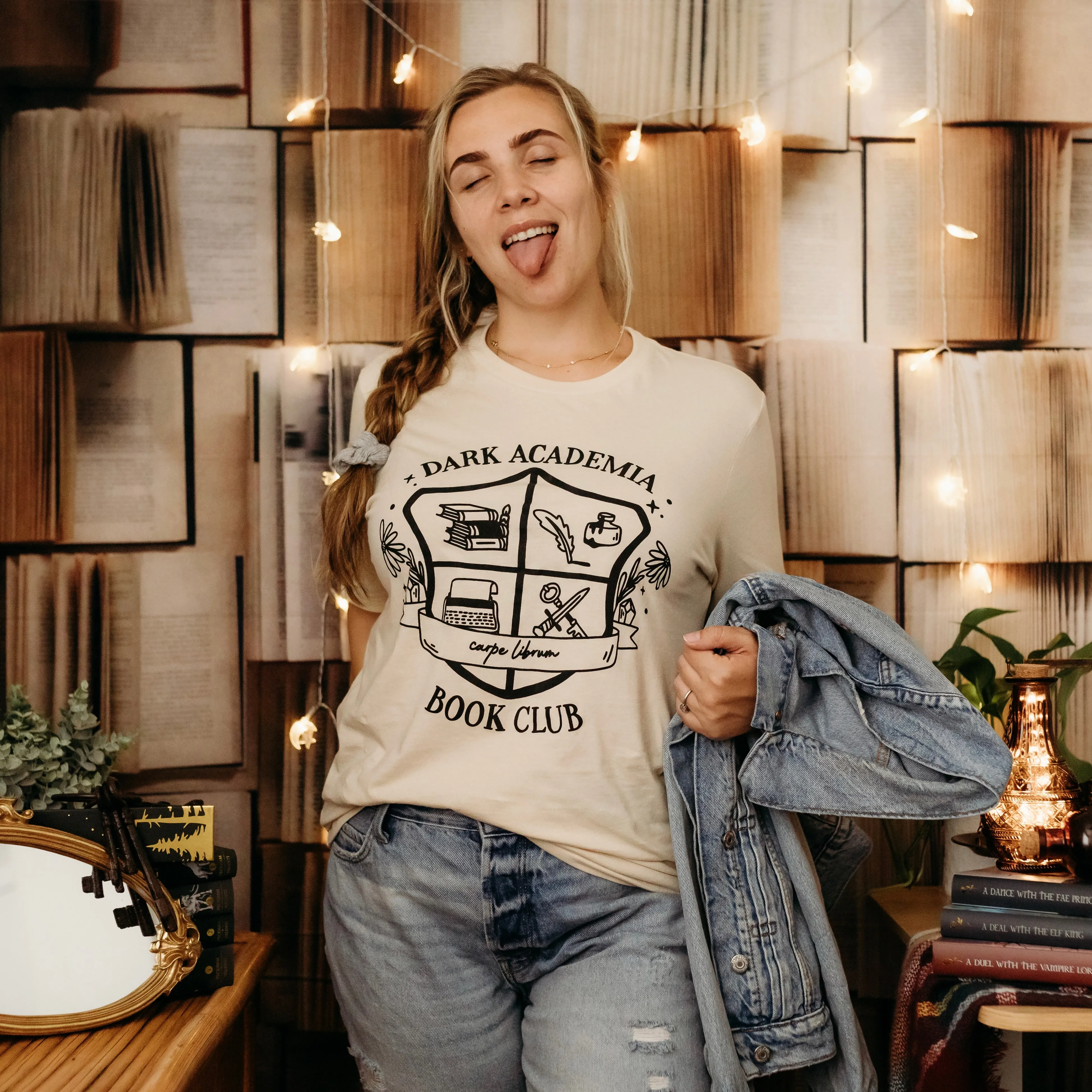 Dark Academia Book Club Tee sold by The Bookish Box product image thumbnail 2